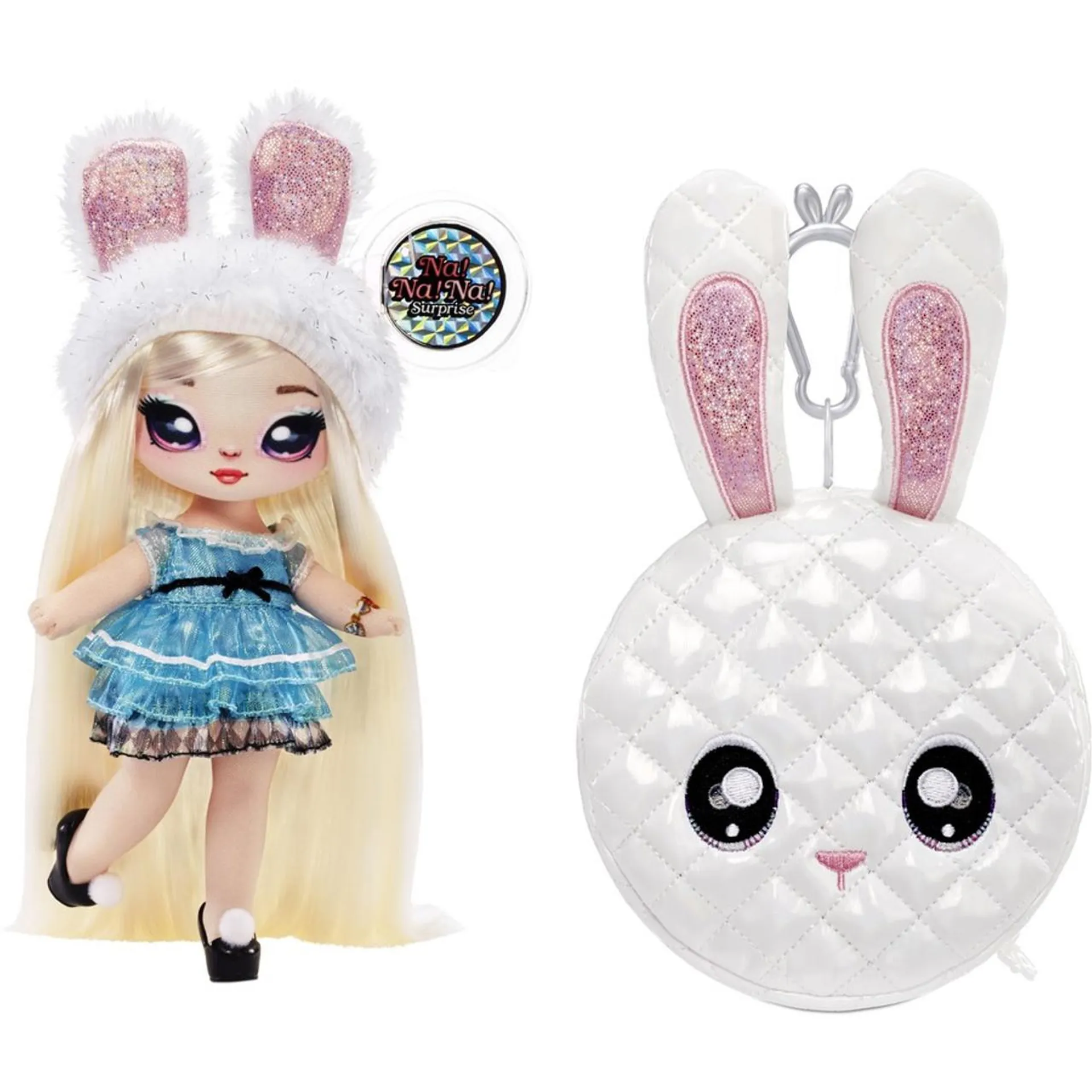 Na! Na! Na! Surprise 2-in-1 Soft Fashion Doll and Metallic Purse Glam Series