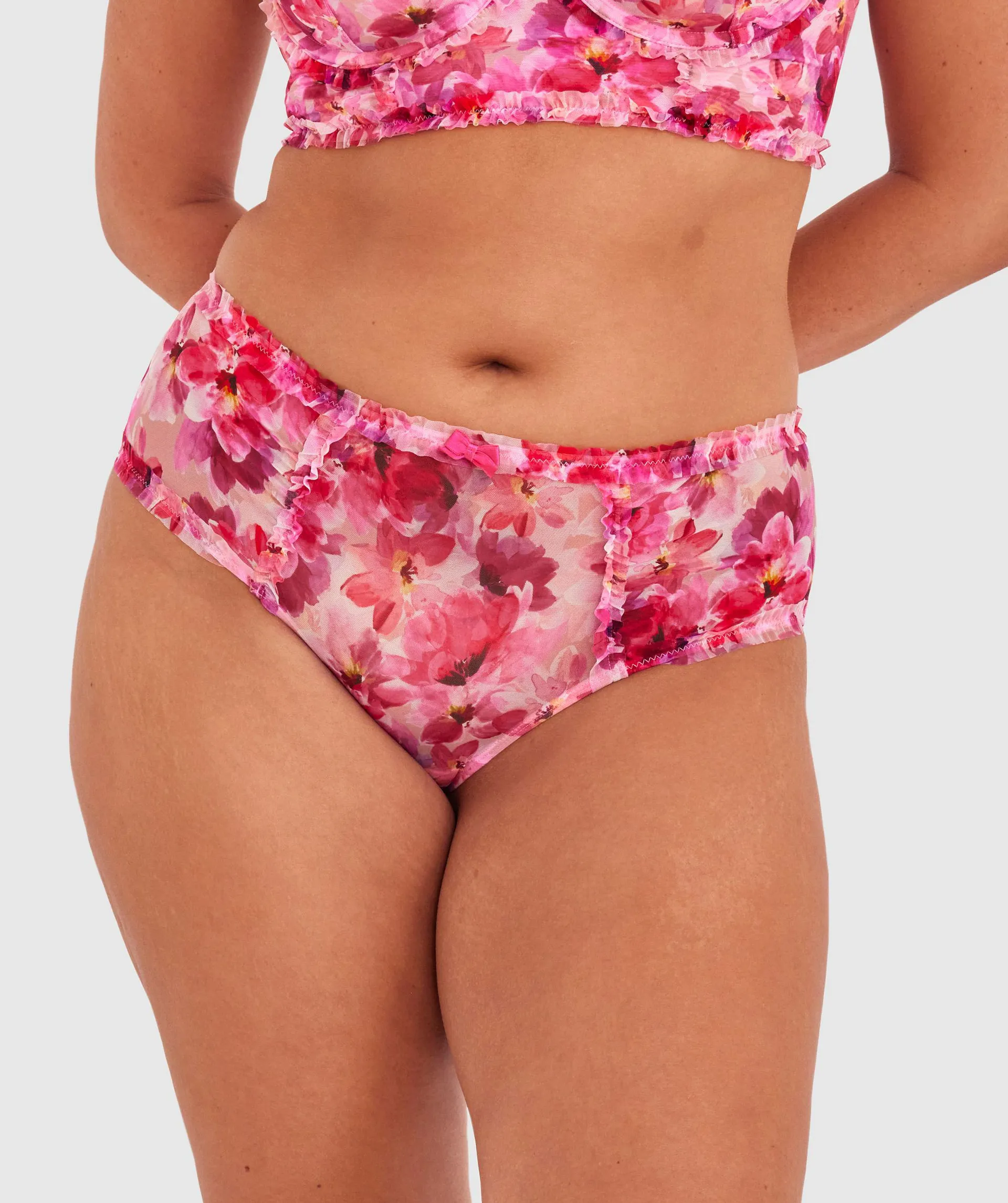 Florence High Waist Brazilian - Print Floral