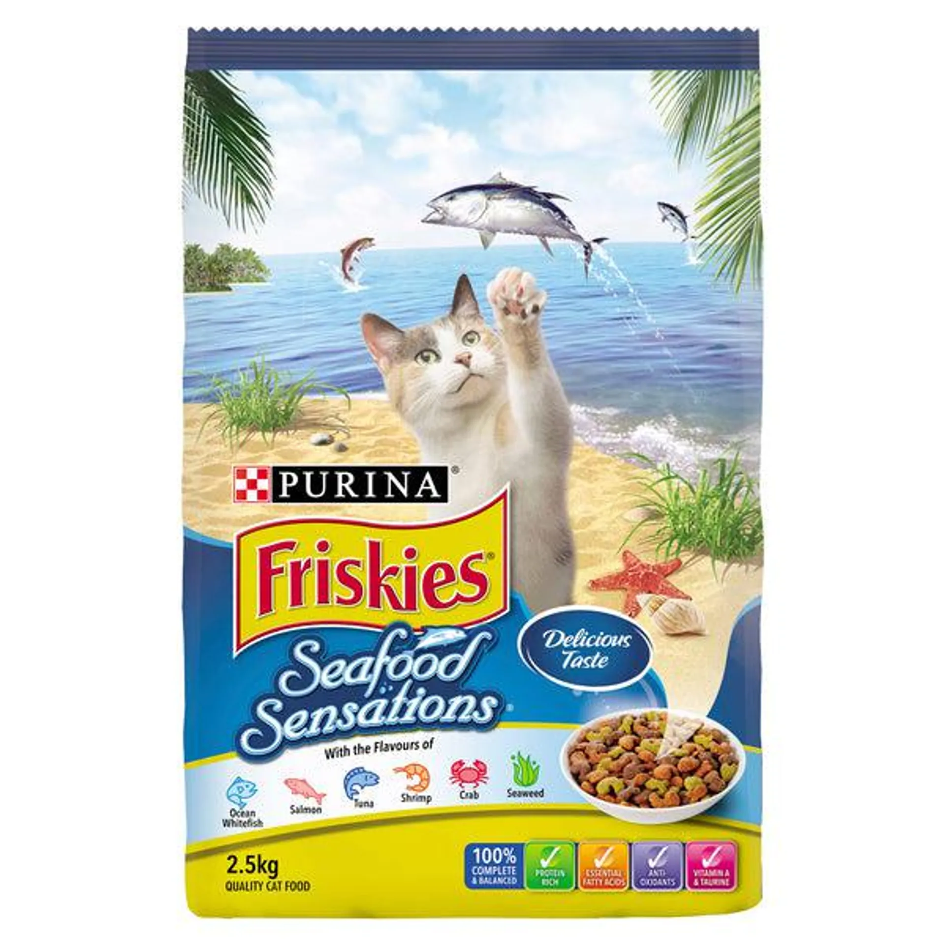 Friskies - Adult Seafood Sensation Cat Dry Food