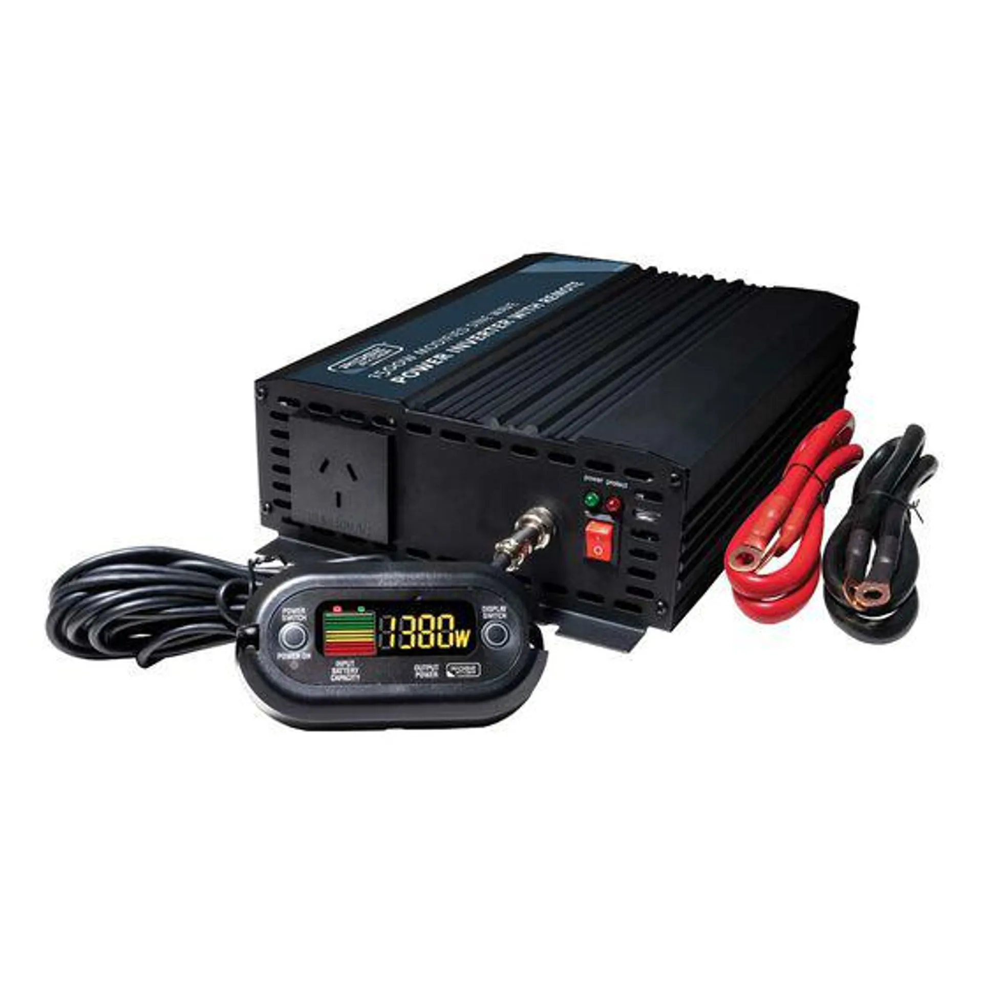 Ridge Ryder Power Inverter Modified Sine Wave With Remote 1500W