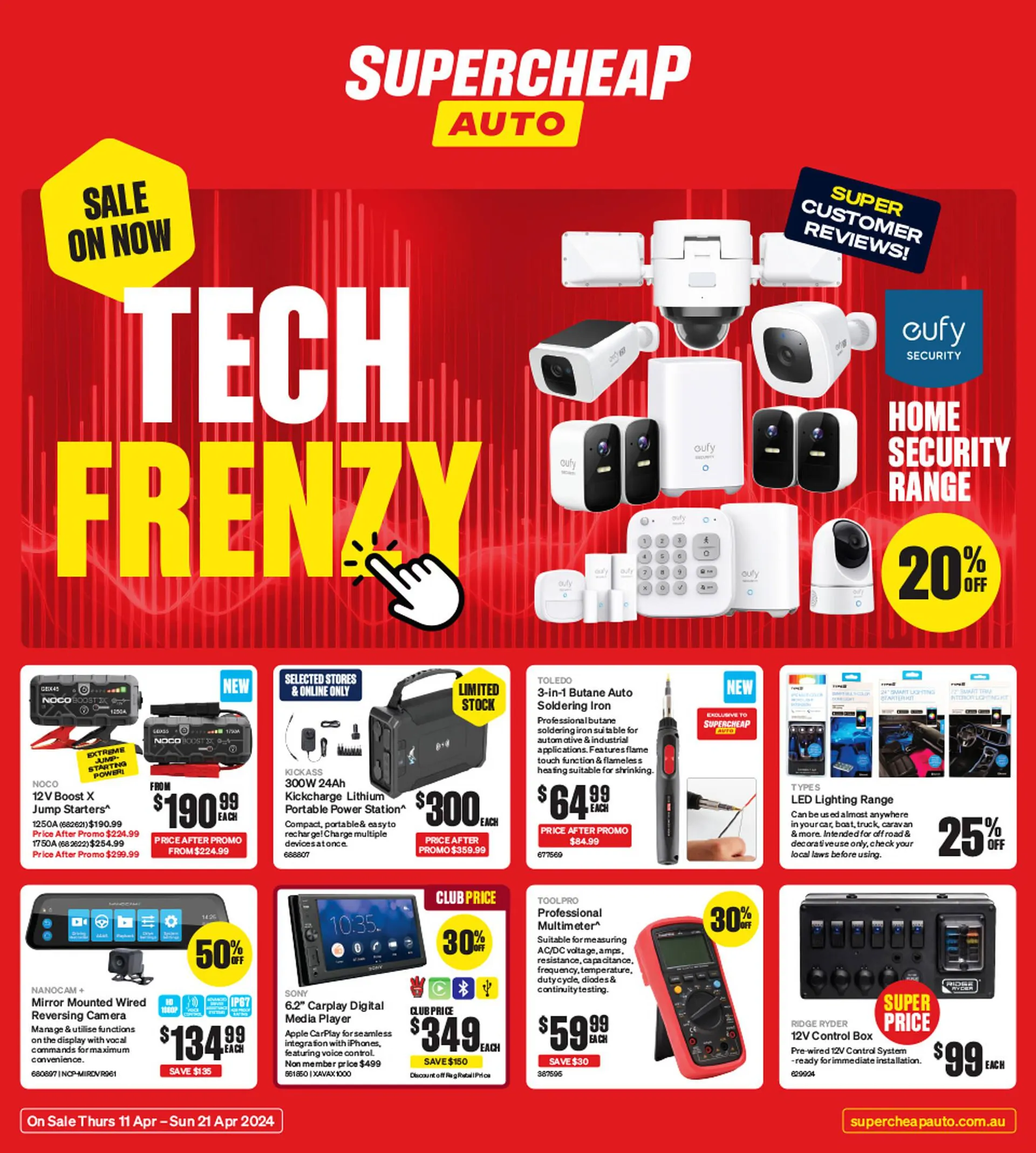 SuperCheap Auto catalogue - Catalogue valid from 11 April to 21 April 2024 - page 1
