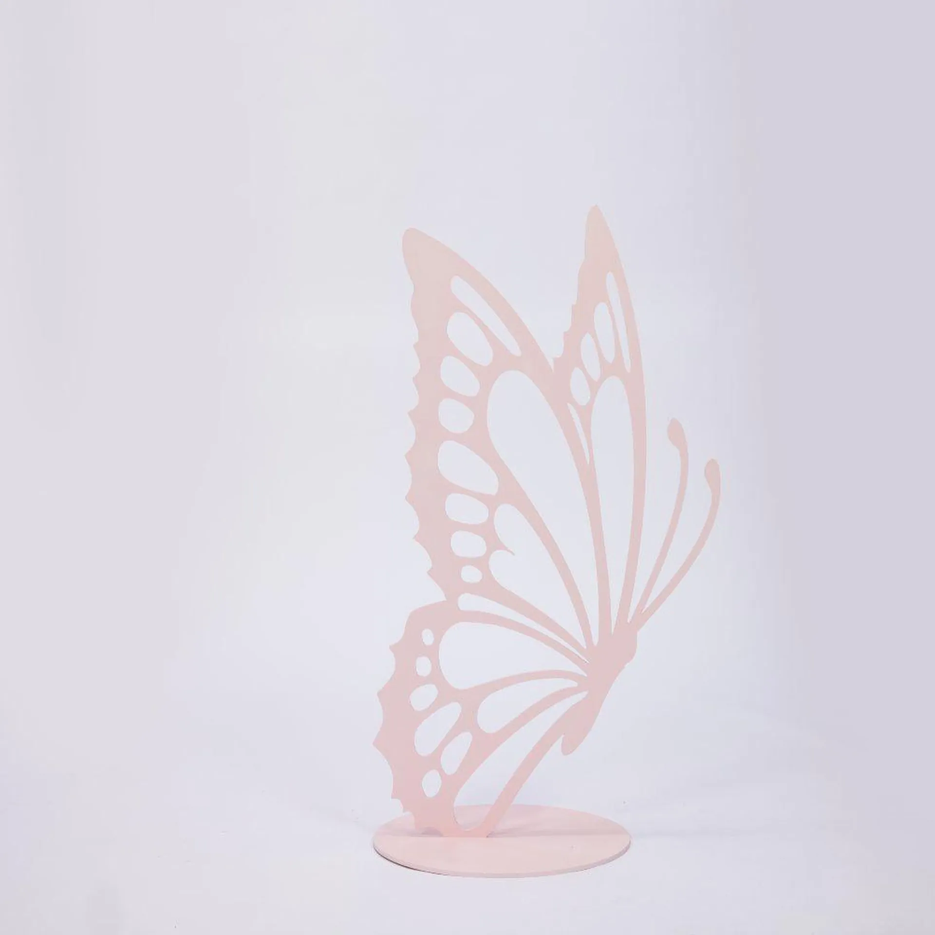 Butterfly Wooden Pastel Pink 1.2m HIRE Ea