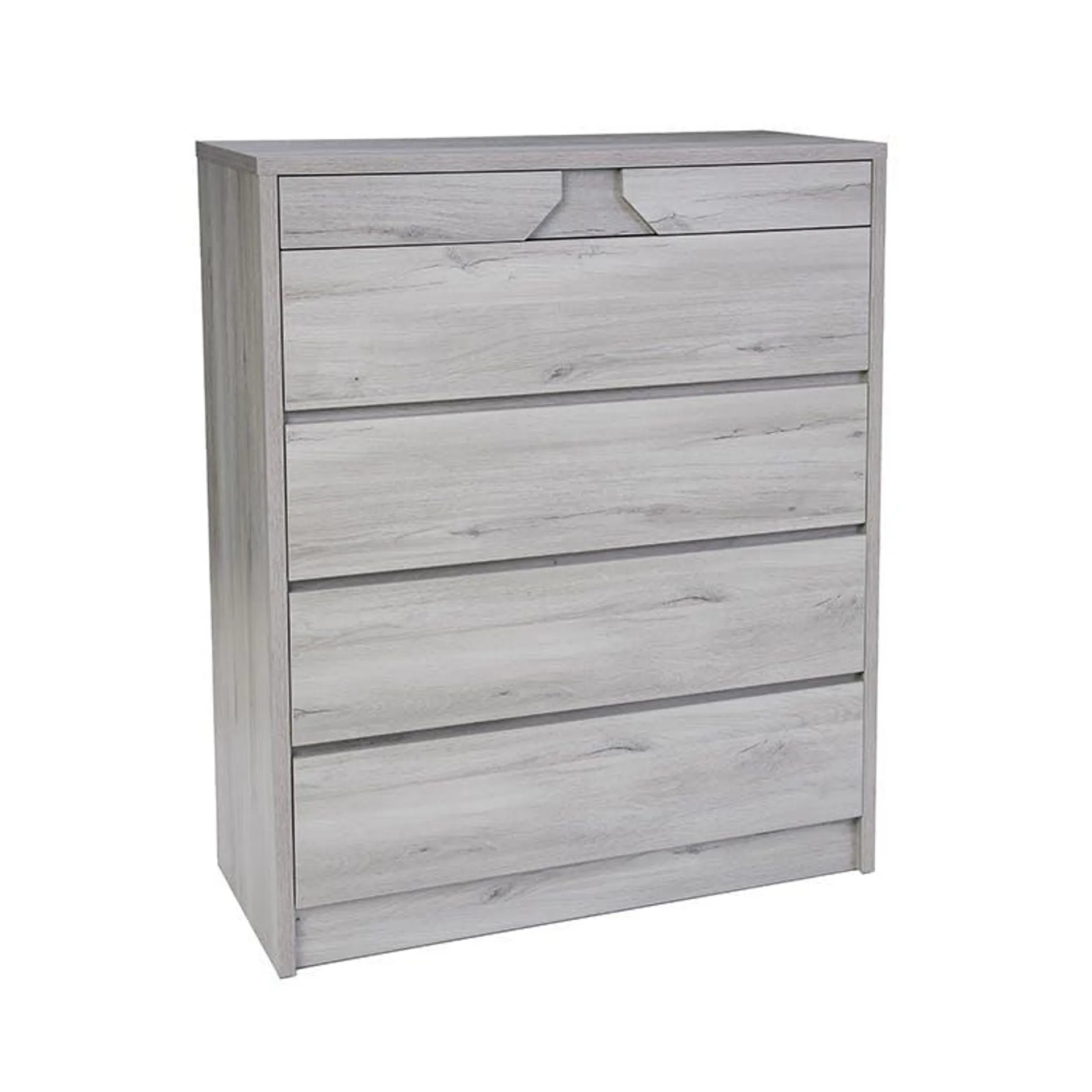 Sovereign Tallboy (5 Drawer), Washed Grey