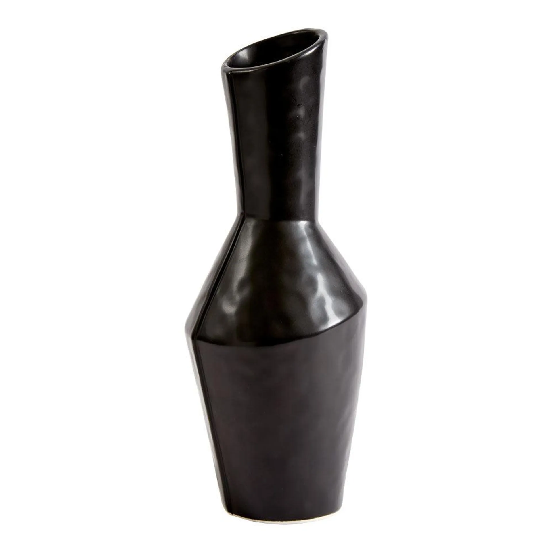 Neale Whitaker Abstract Vase Black