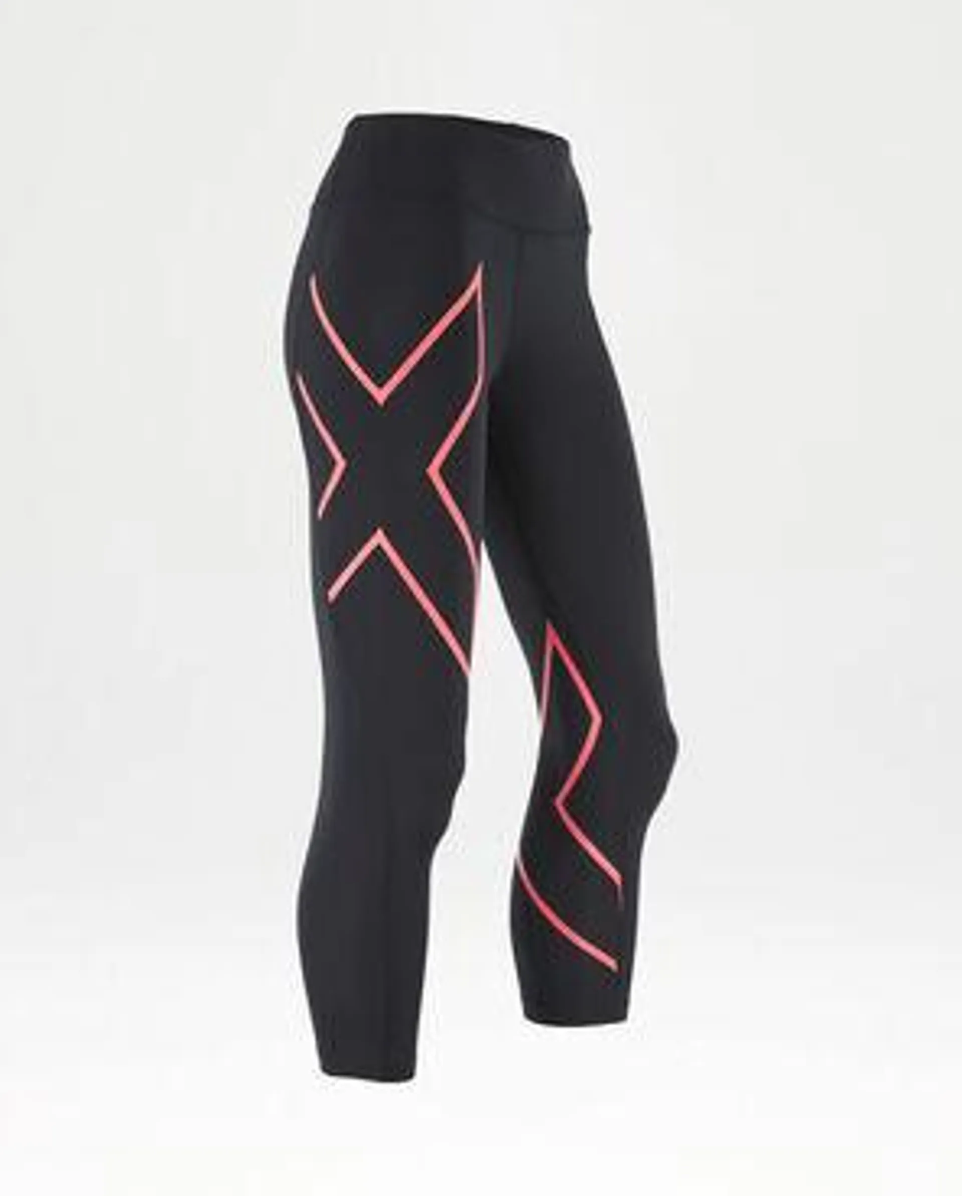 2XU Mid-Rise Comp 7/8 Tights - Womens - Blk/Fcl