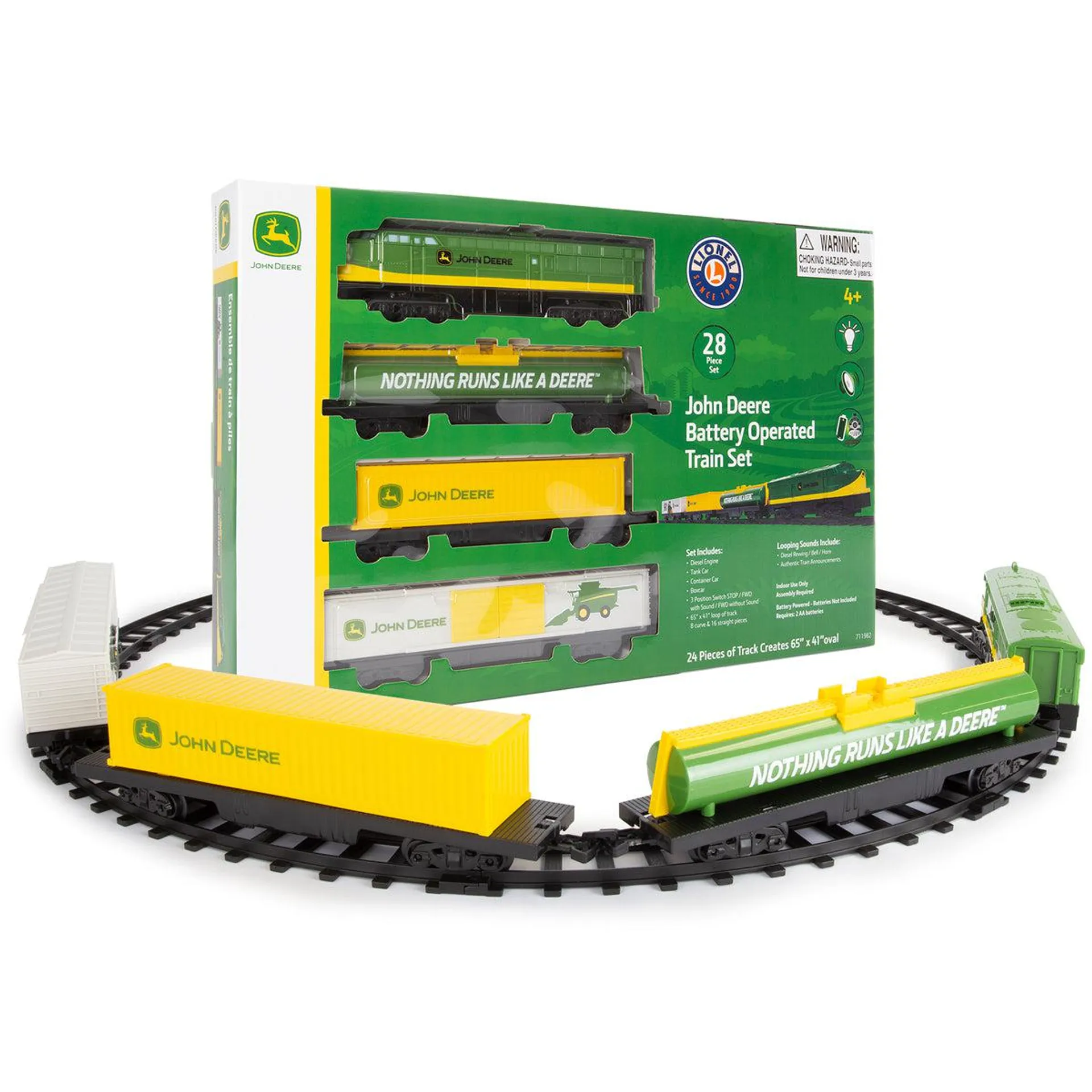 John Deere Battery Operated Mini Diesel Train Set