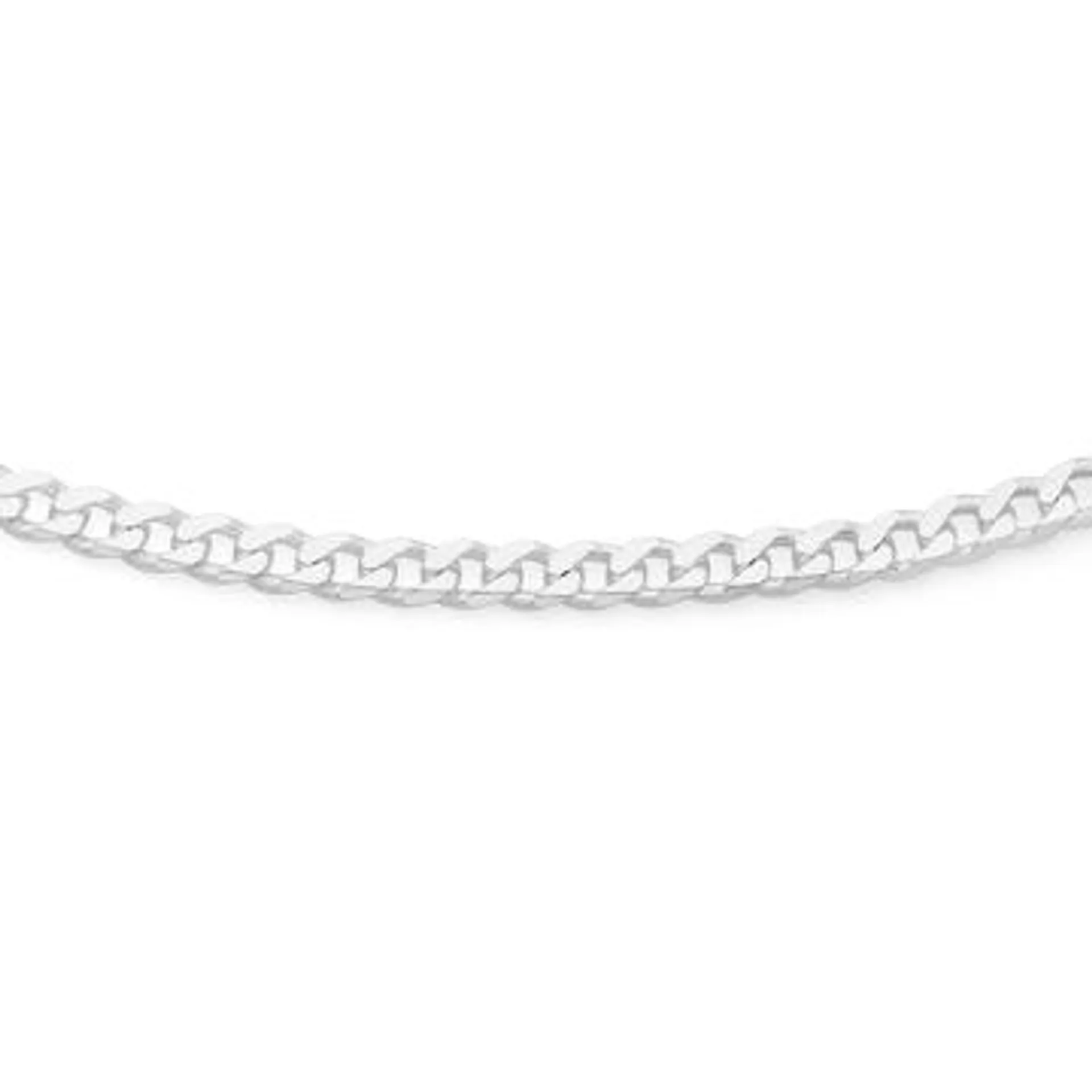 Silver 45cm Curb Chain