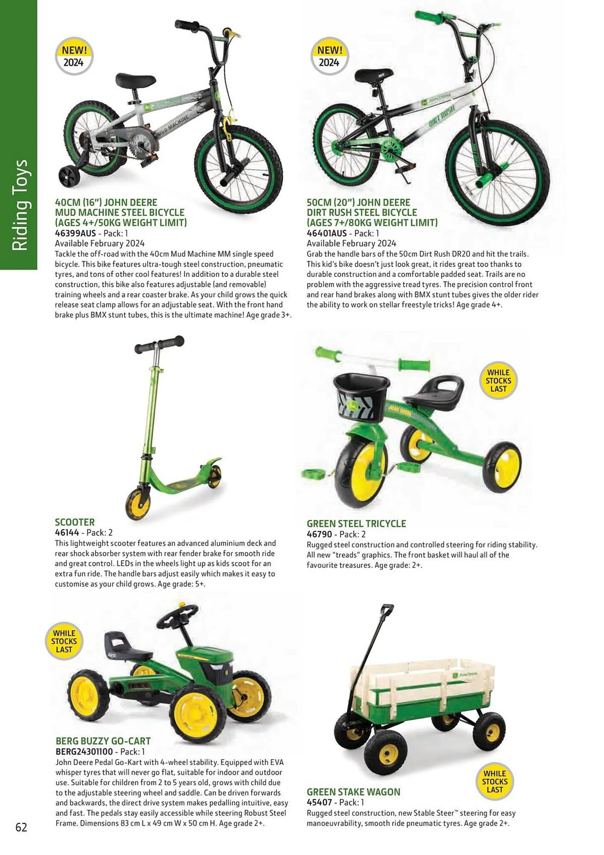 John Deere catalogue - Catalogue valid from 8 February to 31 December 2024 - page 62