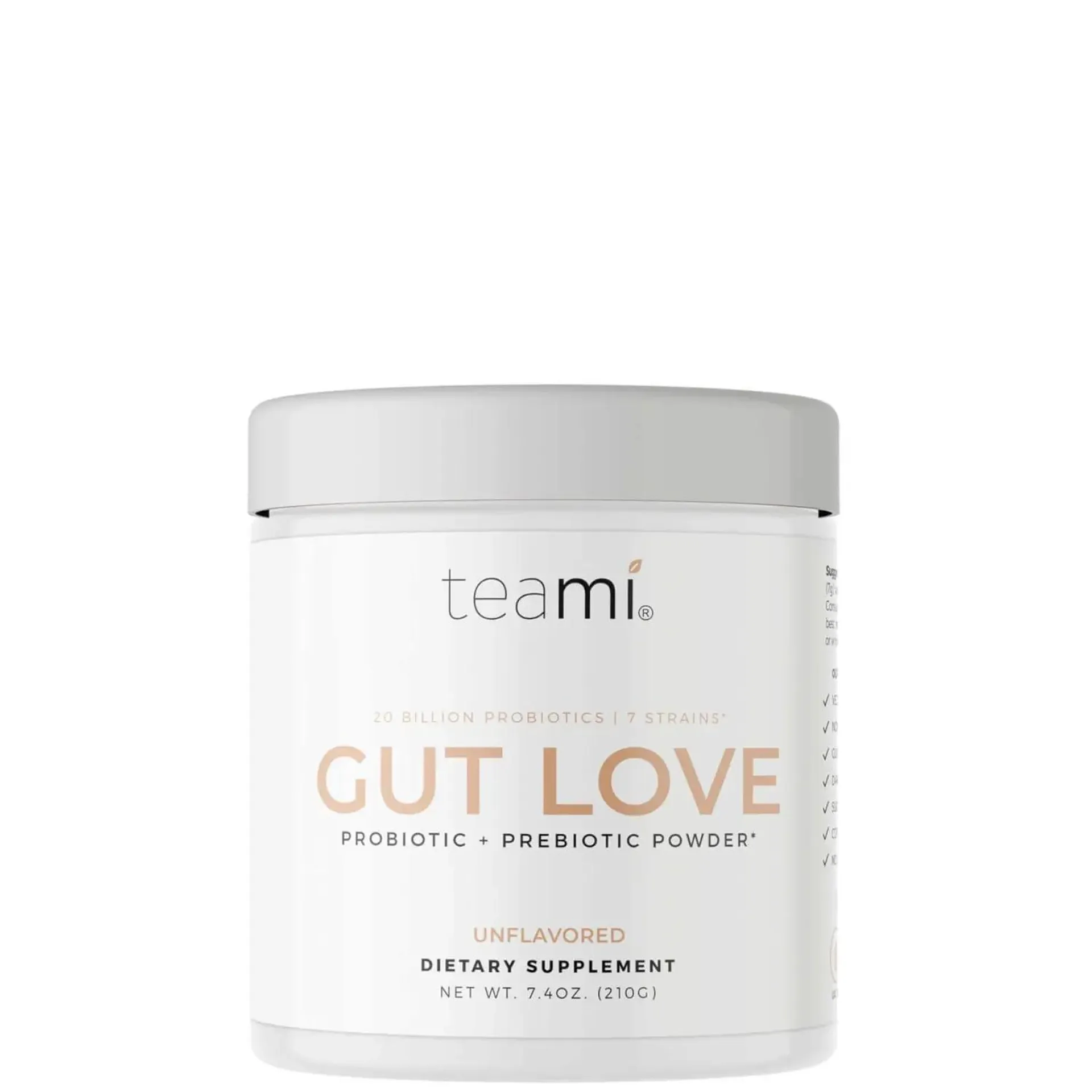 Teami Gut Love Probiotic and Prebiotic Powder - Unflavoured