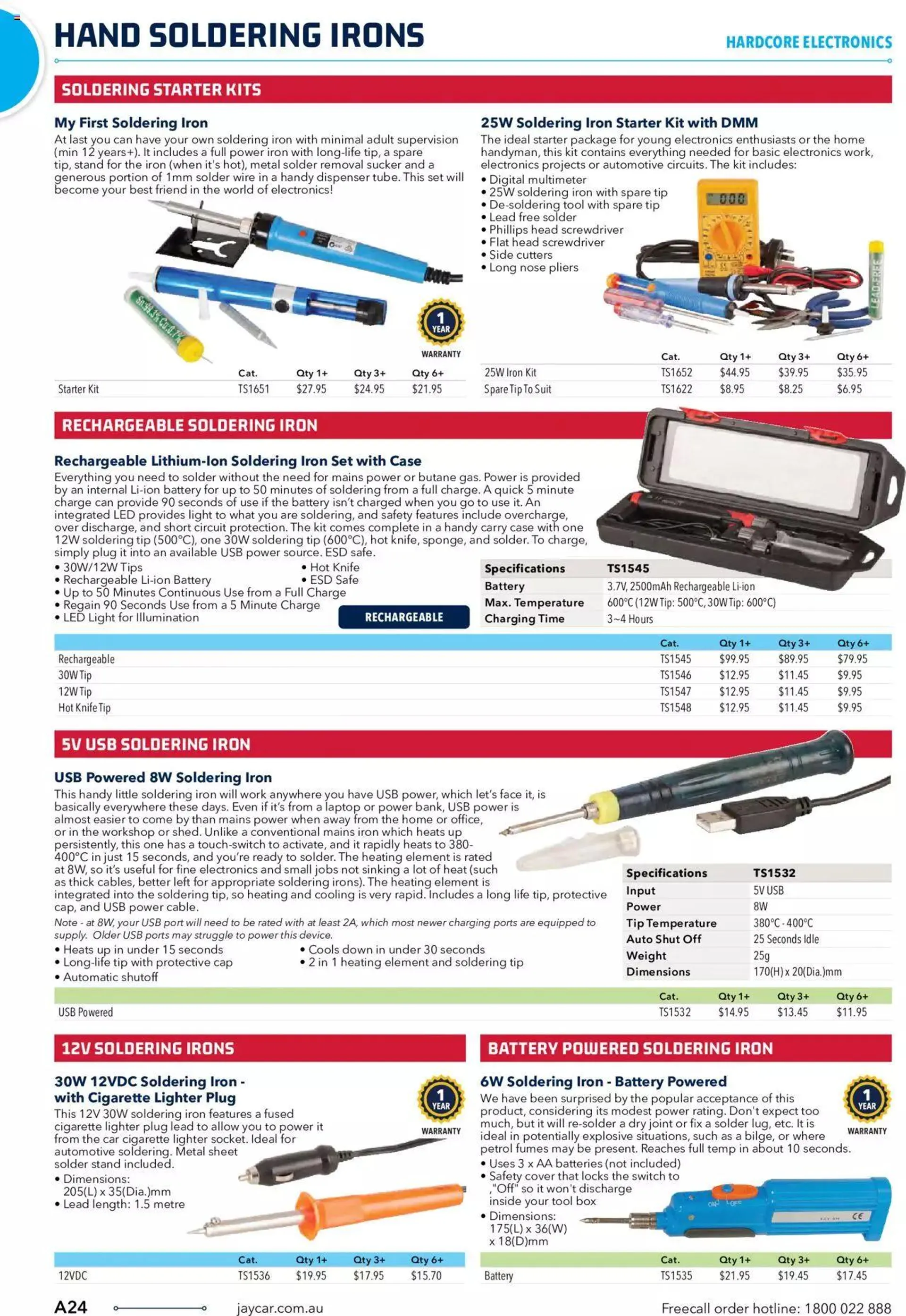 Jaycar Engineering And Scientific Catalogue Back - Catalogue valid from 27 October to 31 January 2024 - page 24