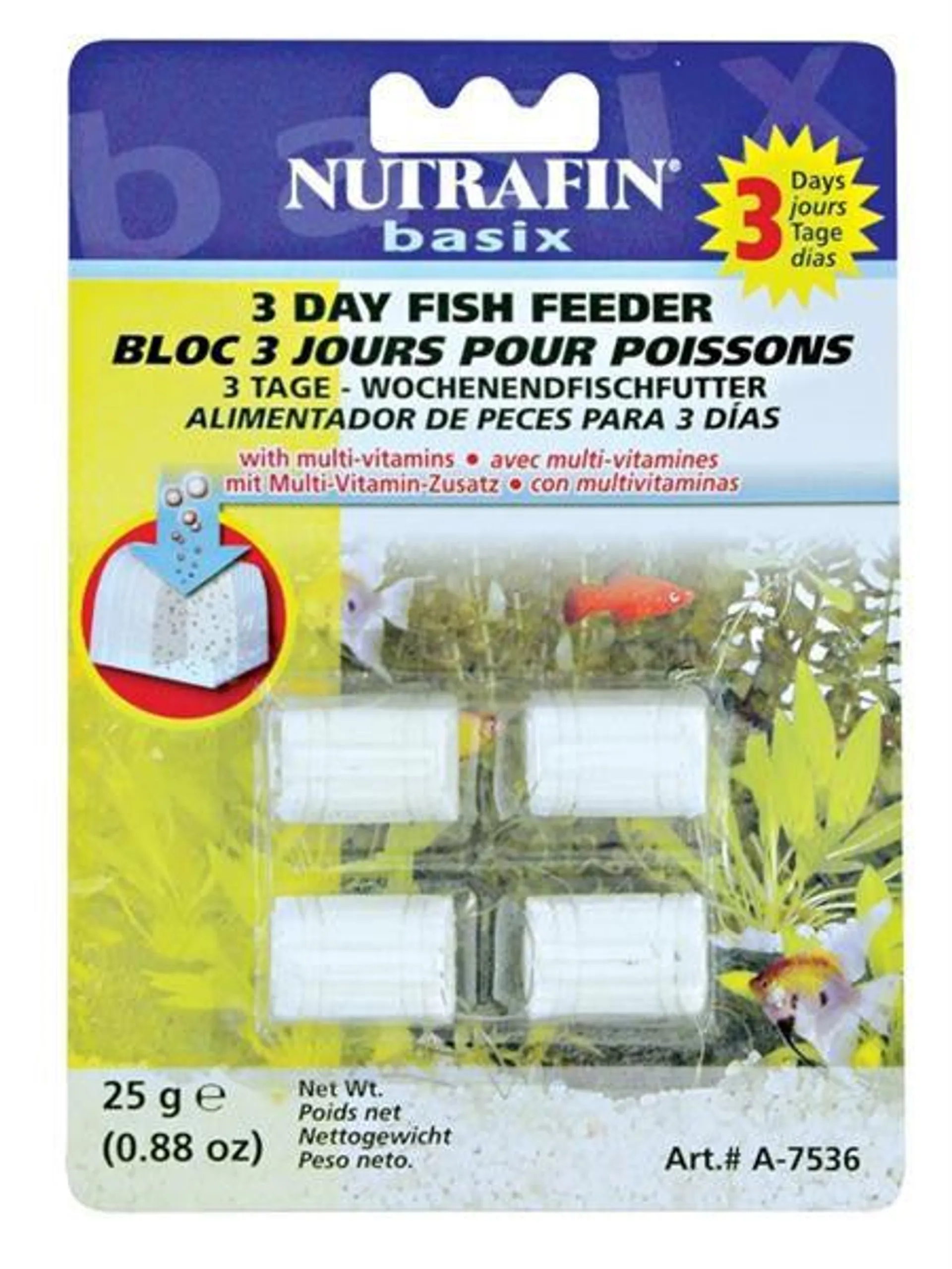 Nutrafin 3 Day Fish Feeder (25g)