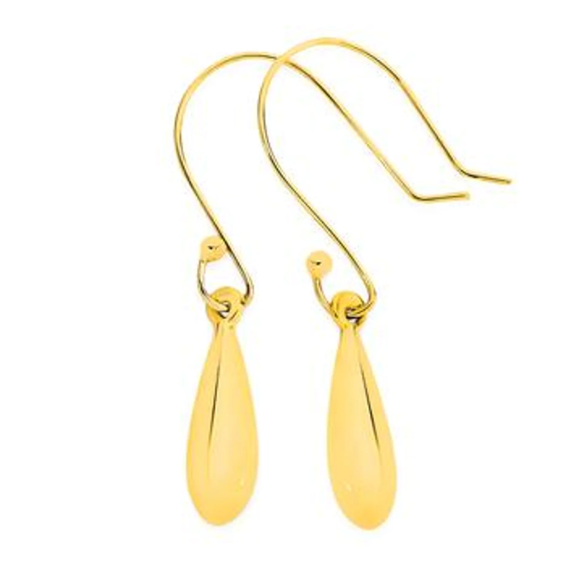 9ct Gold Mini Teardrop Drop Earrings