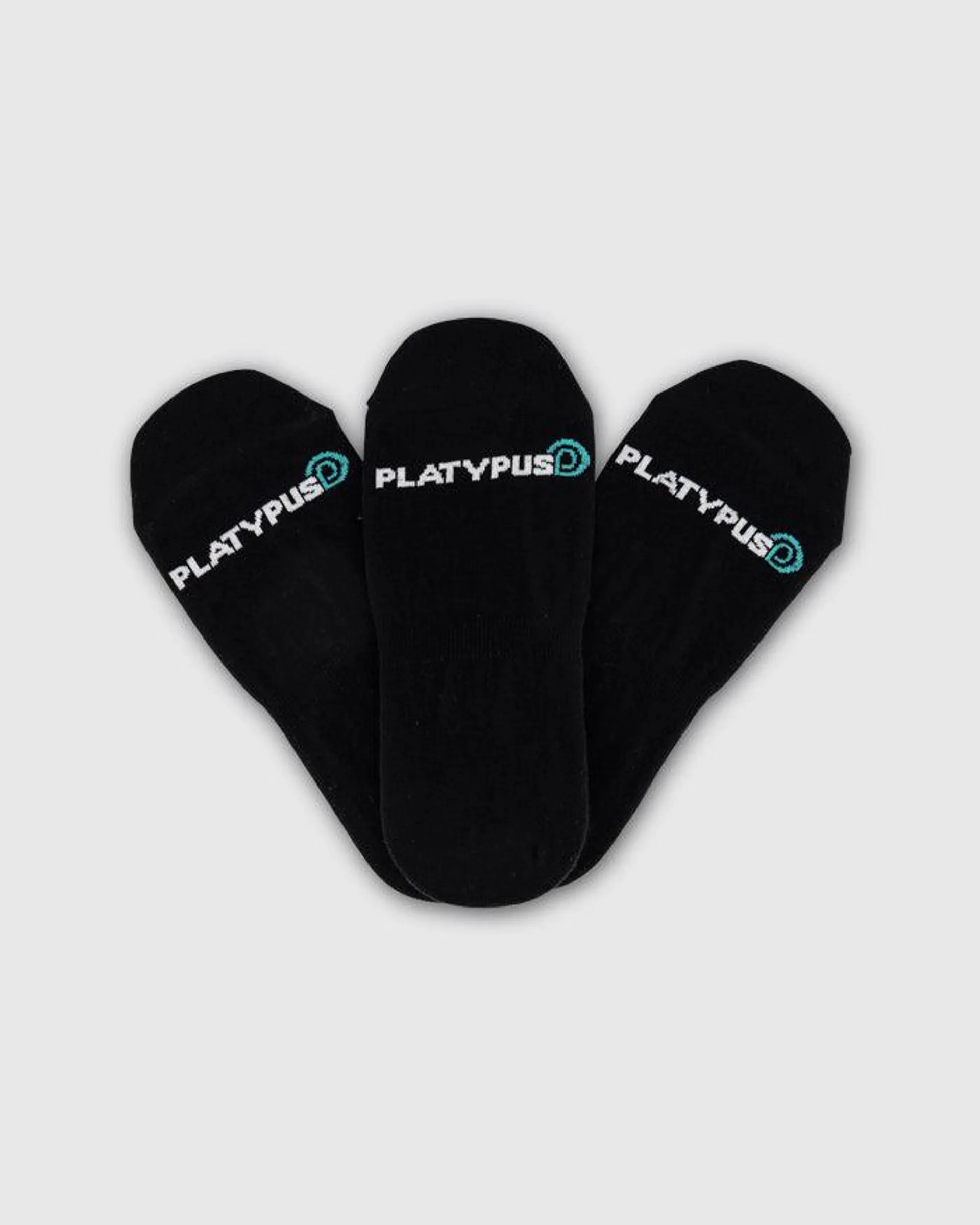 Platypus Invisible Socks 3 PK (7-9)