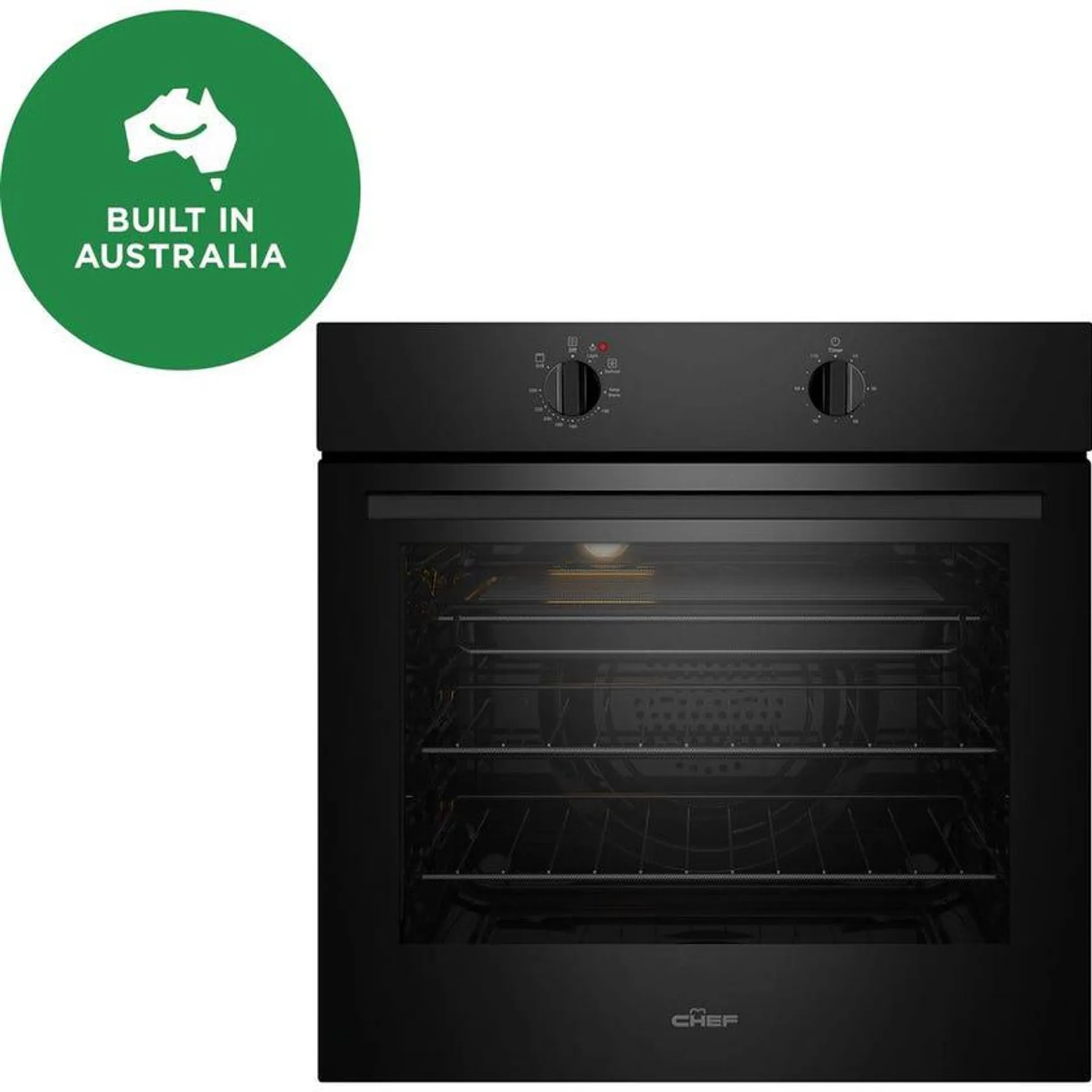 Chef CVE612DB 60cm Black Built In Oven