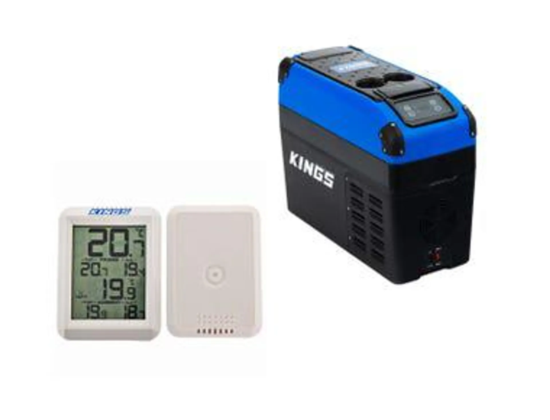 Kings Portable Console Fridge + Wireless Fridge Thermometer