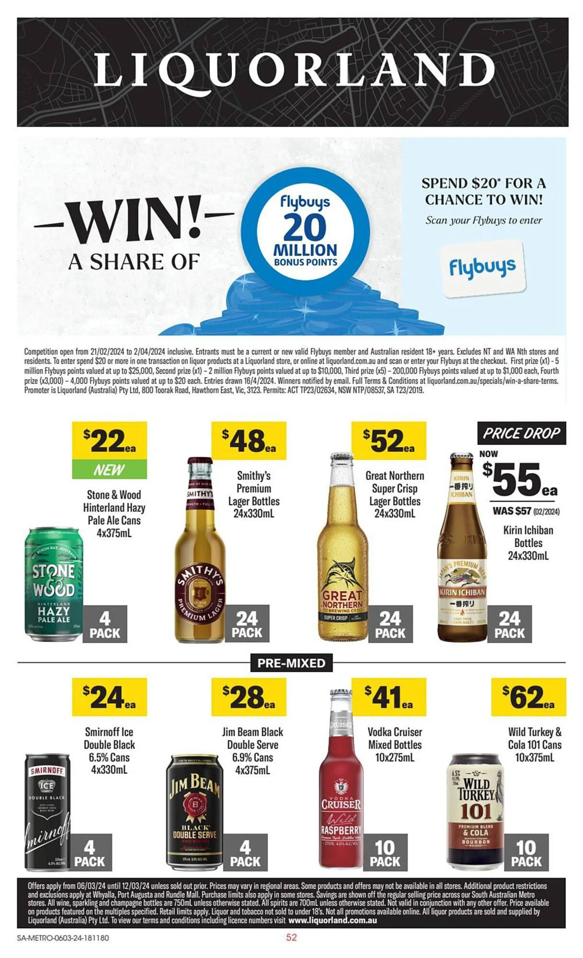 Liquorland catalogue - Catalogue valid from 6 March to 12 March 2024 - page 1