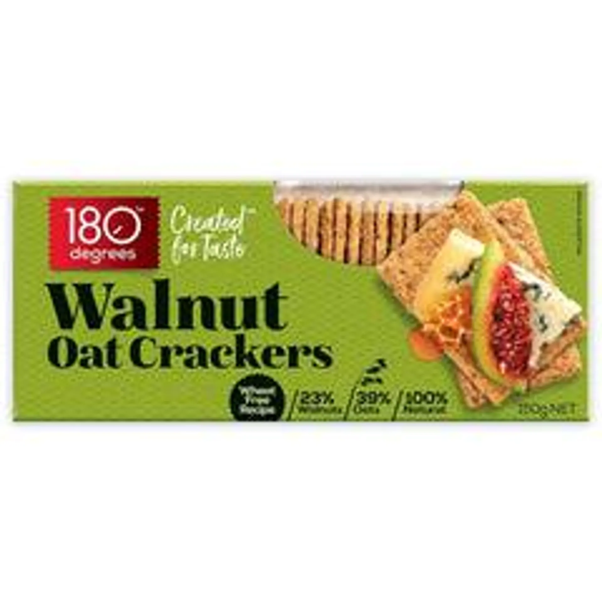 180 Degrees Walnut Oat Crackers 150g