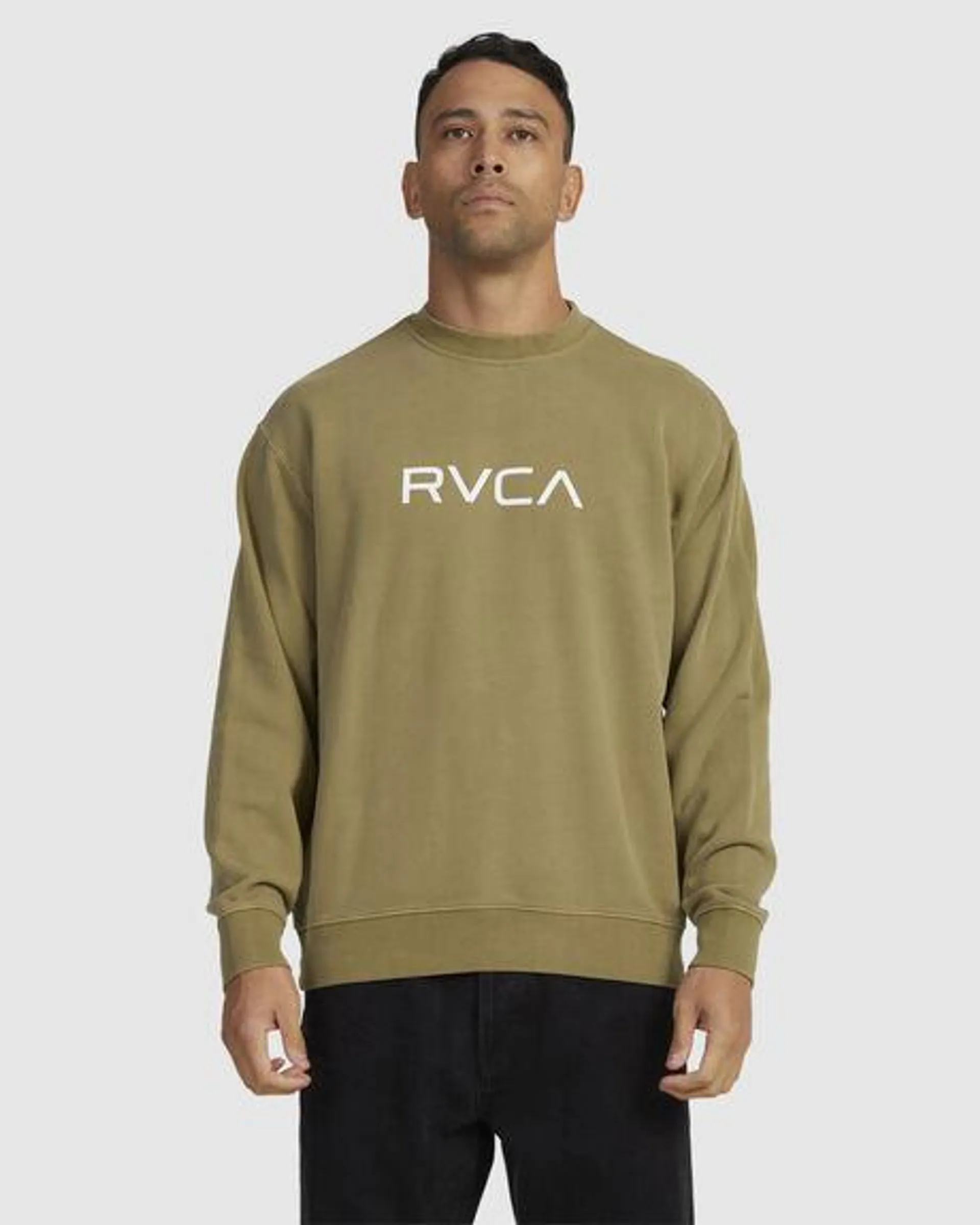 Big Rvca Washed Crew Sweatshirt