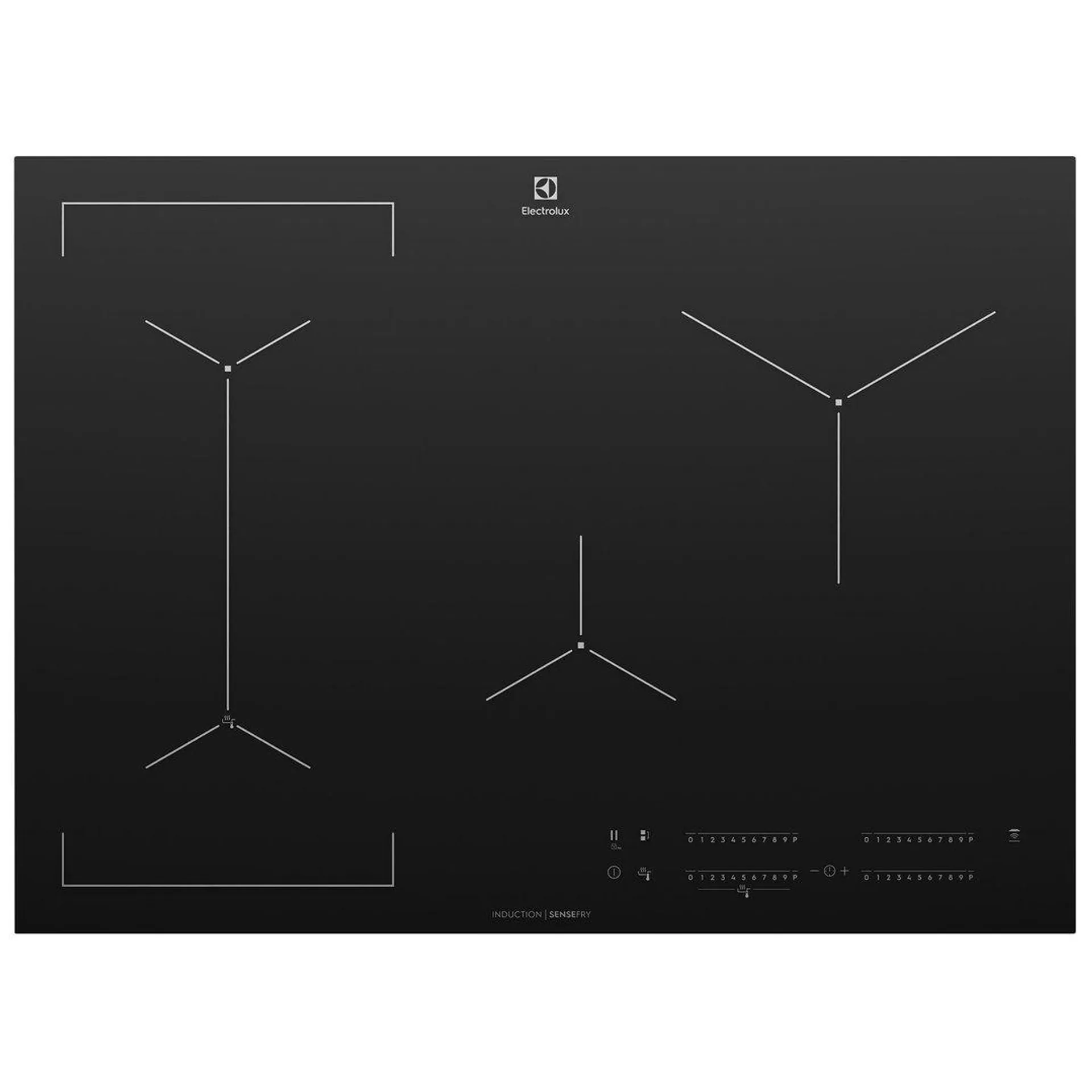 Electrolux 70cm UltimateTaste 700 4 Zone Induction Cooktop EHI745BE