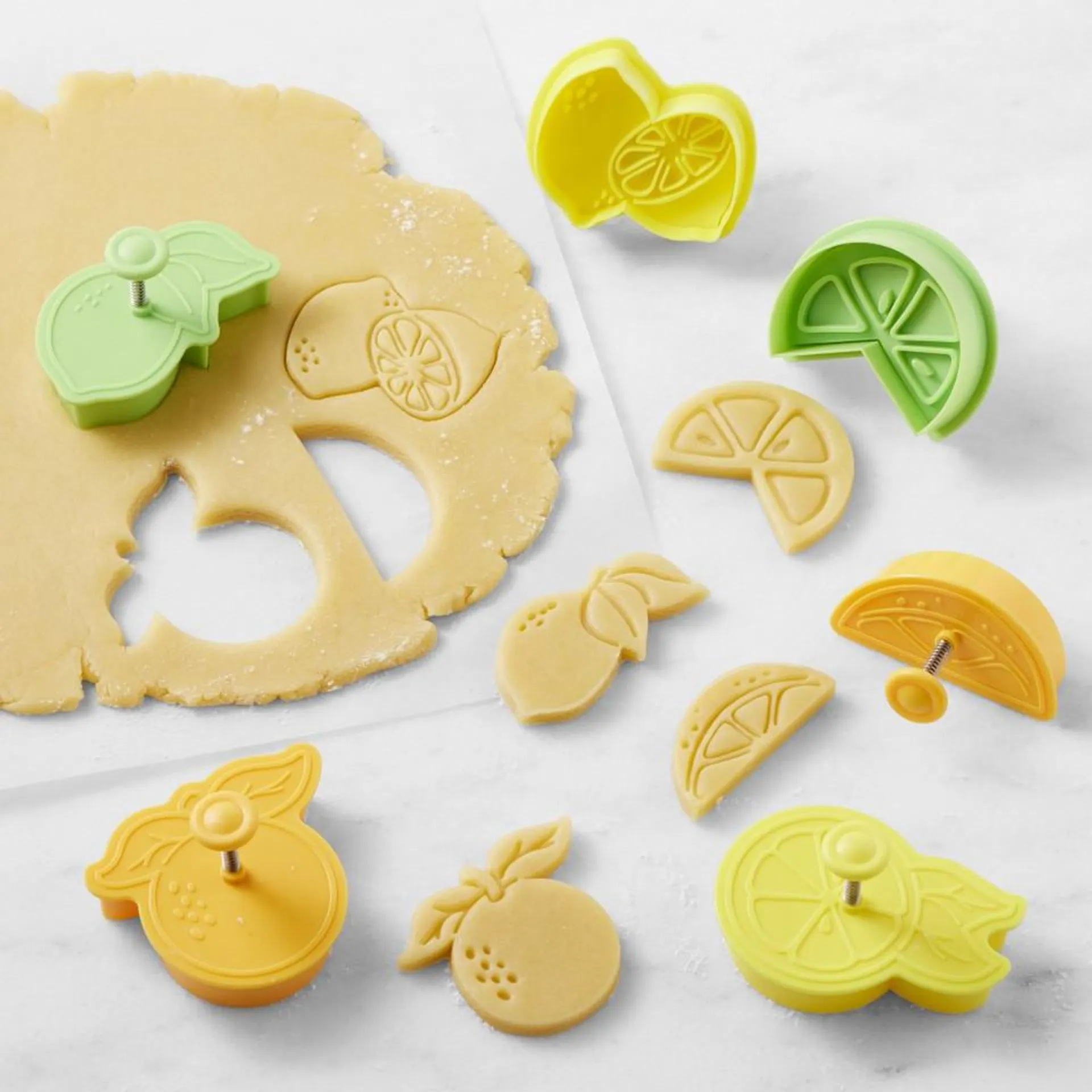 Williams Sonoma Citrus Impression Cookie Cutters, Set of 6