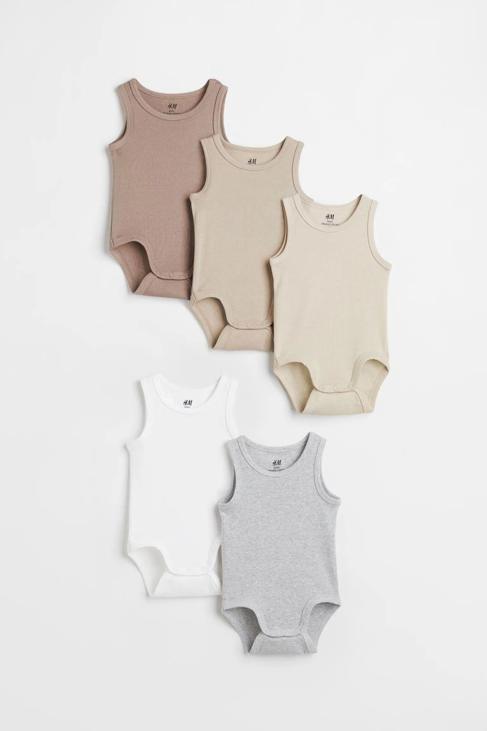 5-pack Cotton Bodysuits