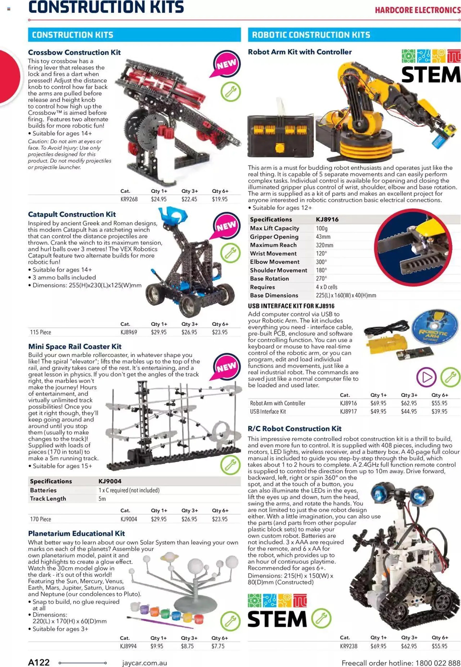 Jaycar Engineering And Scientific Catalogue Back - Catalogue valid from 27 October to 31 January 2024 - page 122