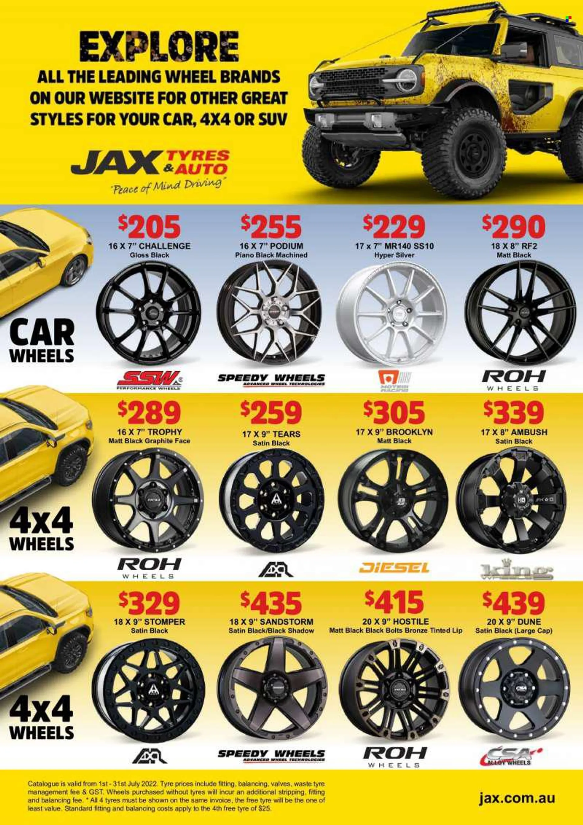 JAX Tyres Catalogue - 1 Jul 2022 - 31 Jul 2022 - Sales products - tires. Page 8.