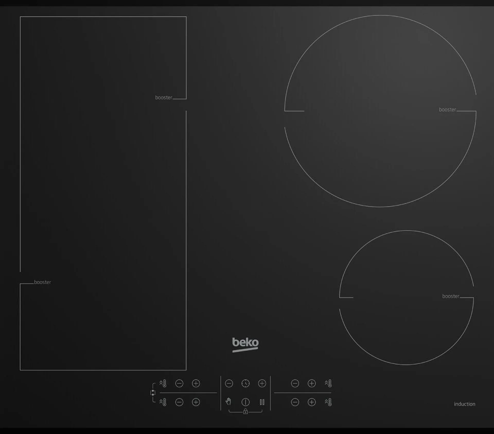 Beko 60cm Induction Direct Access Touch Control Cooktop BCT600IG