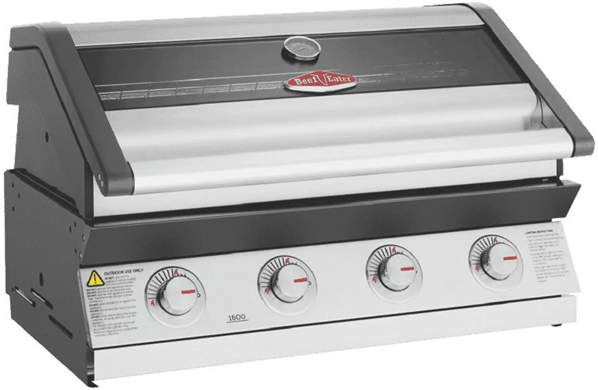 BeefEater 1600 Series SS 4 Burner Built In BBQ