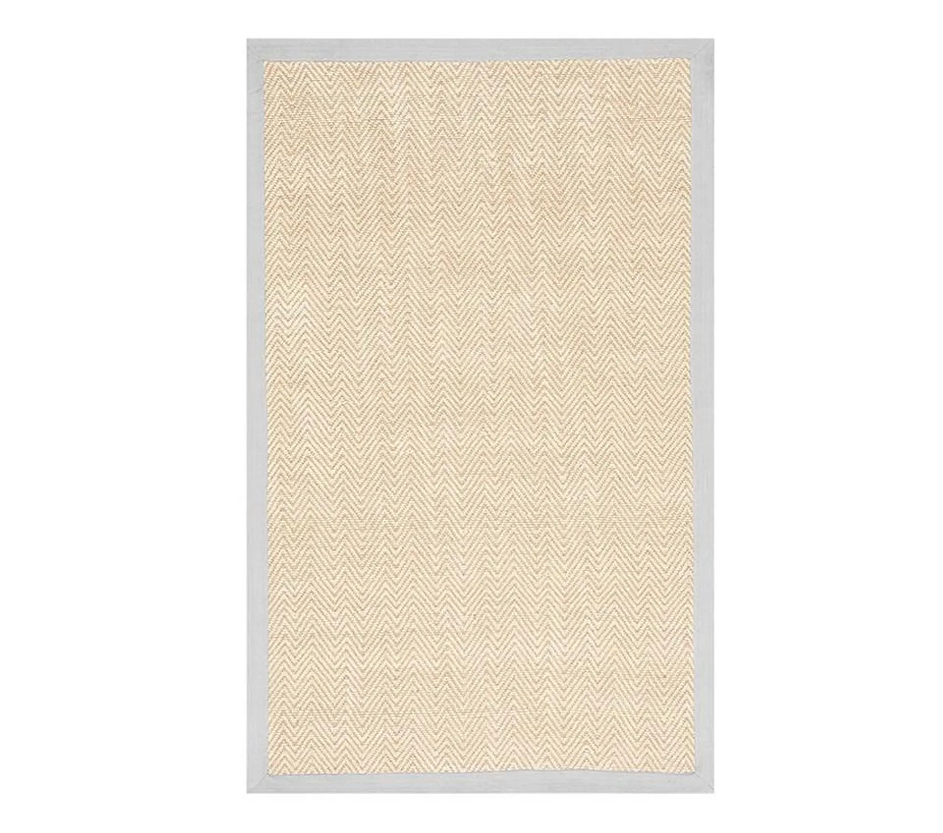 Chenille Jute Thick Solid Border Rug