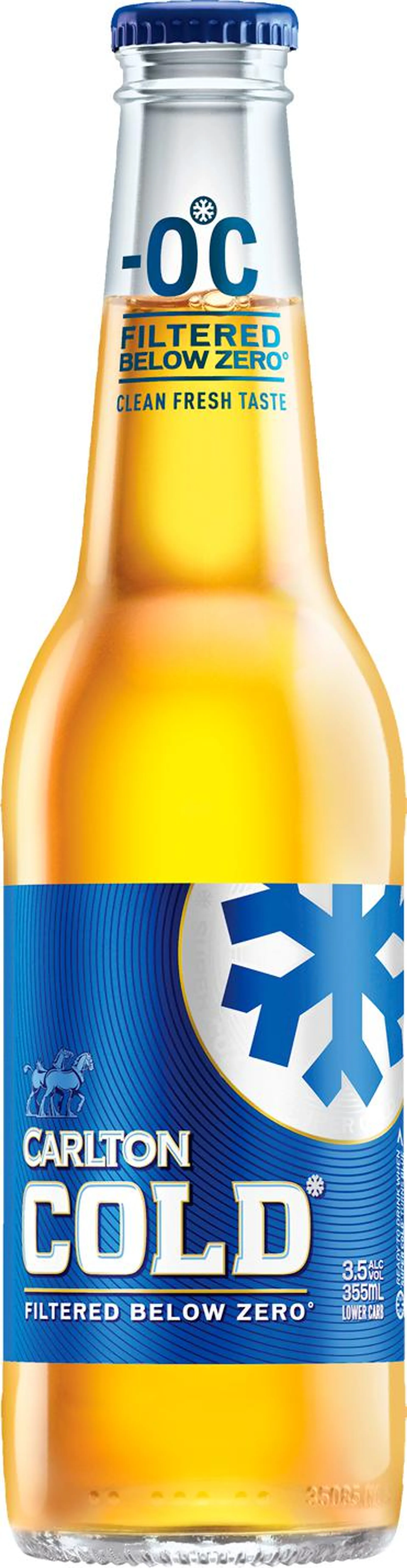 Carlton Cold 3.0% Bottle 24x355ML
