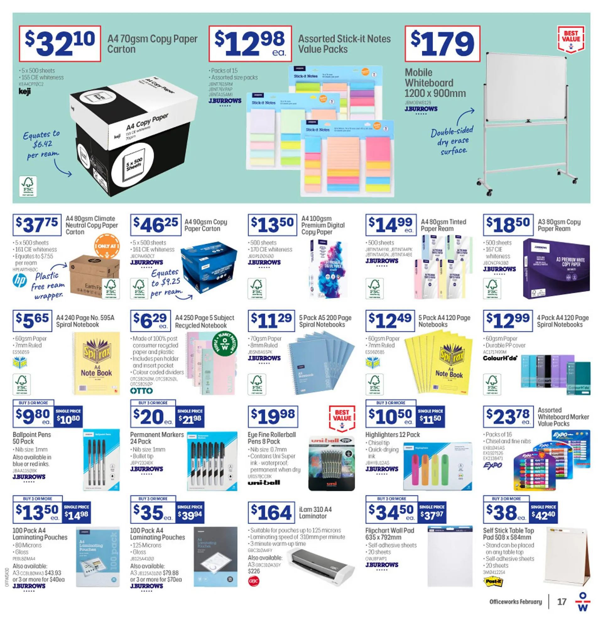 Officeworks catalogue - Catalogue valid from 1 February to 15 February 2024 - page 17