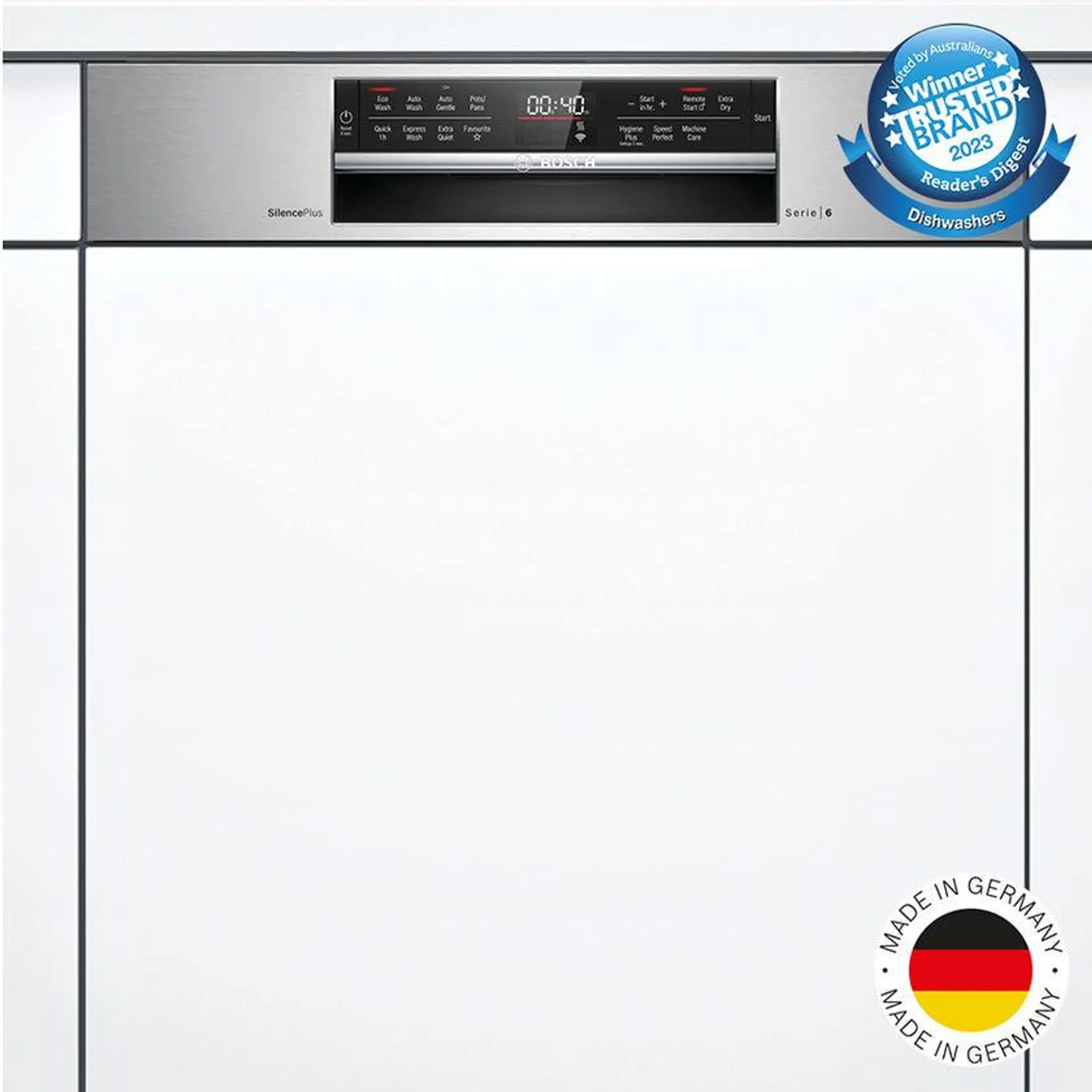 Bosch SMI6HCS01A Serie 6 Semi-integrated Dishwasher