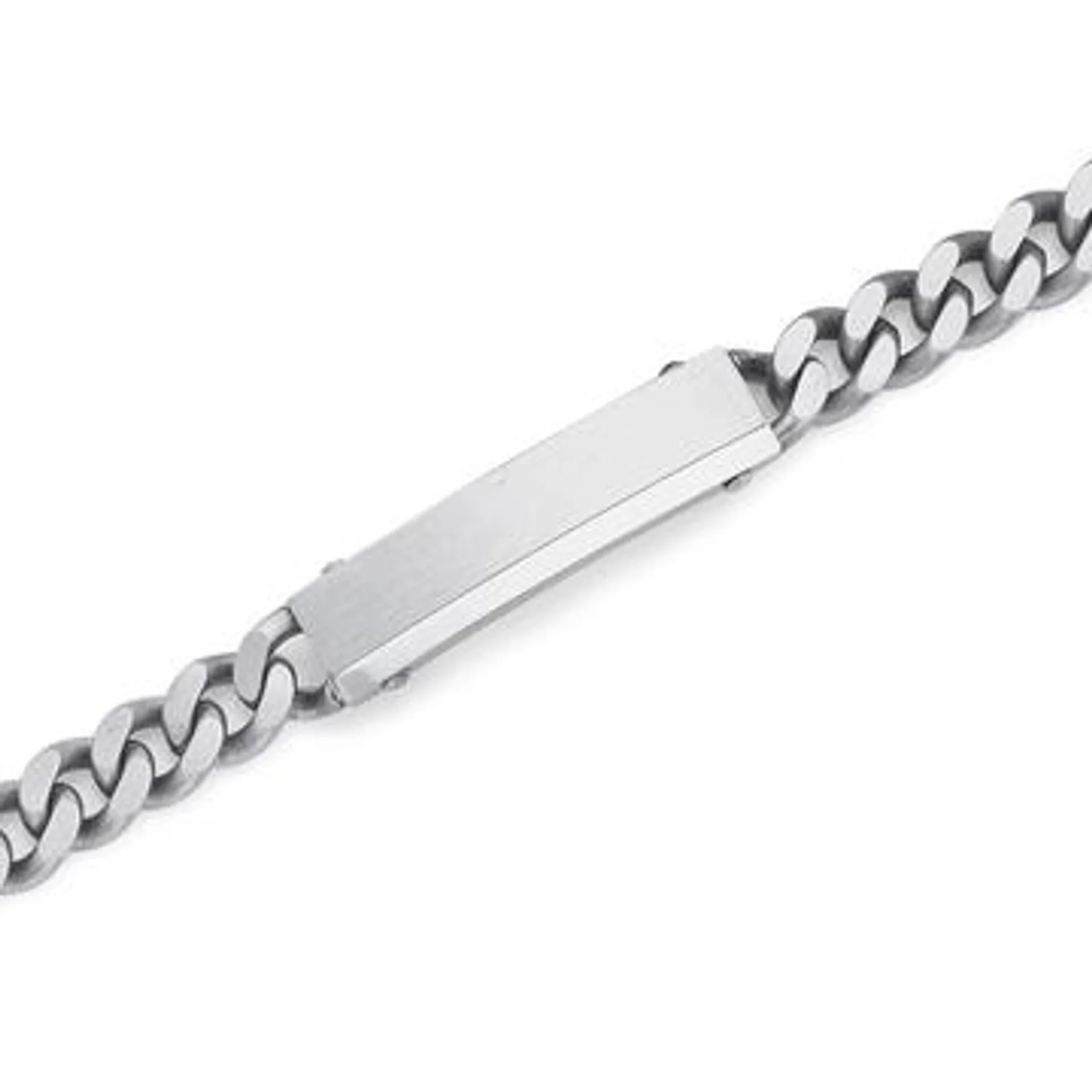 Stainless Steel Curb Link ID Bracelet