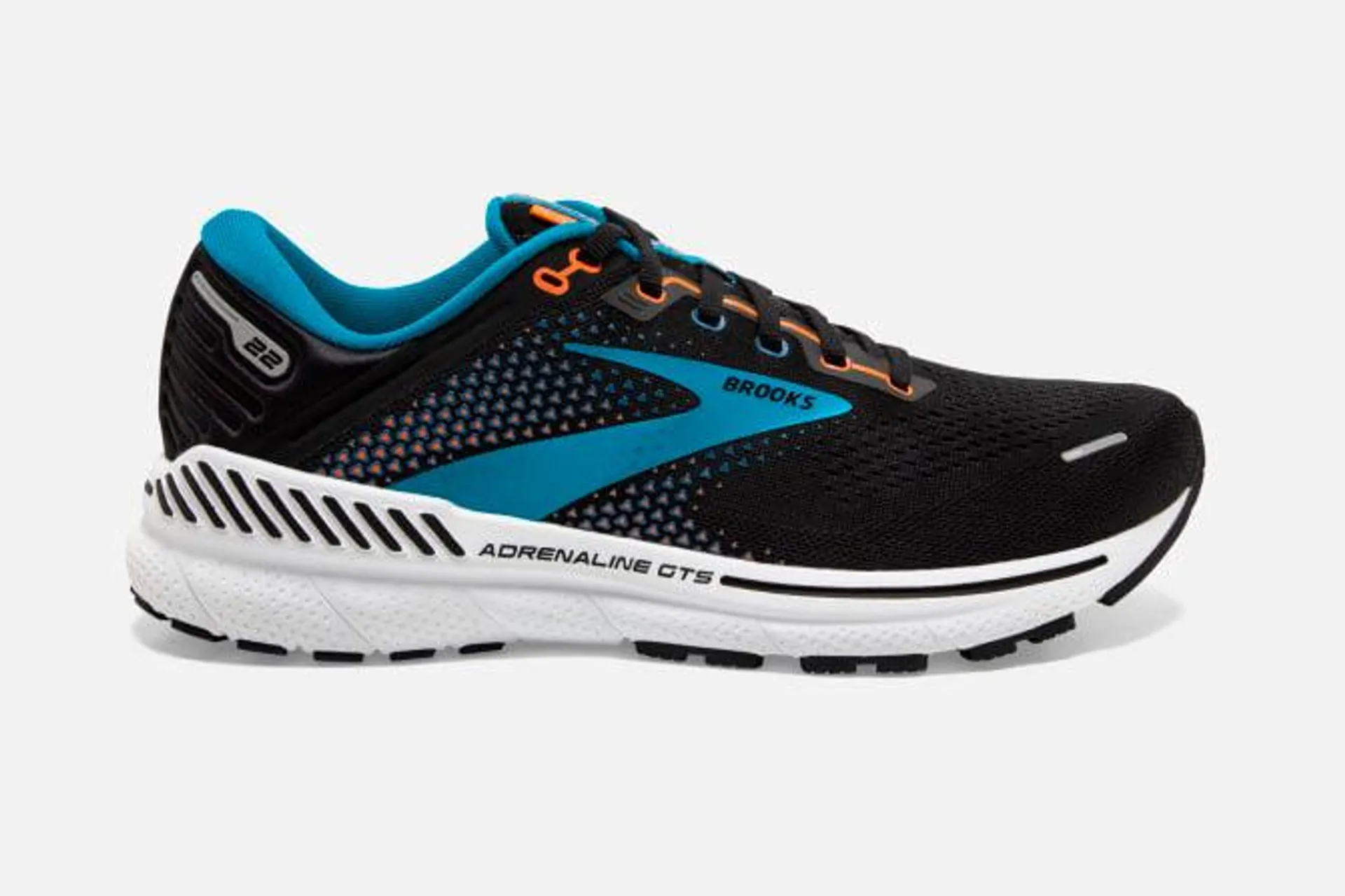 Brooks Adrenaline 22 GTS - Mens - Black/Blue/Orange