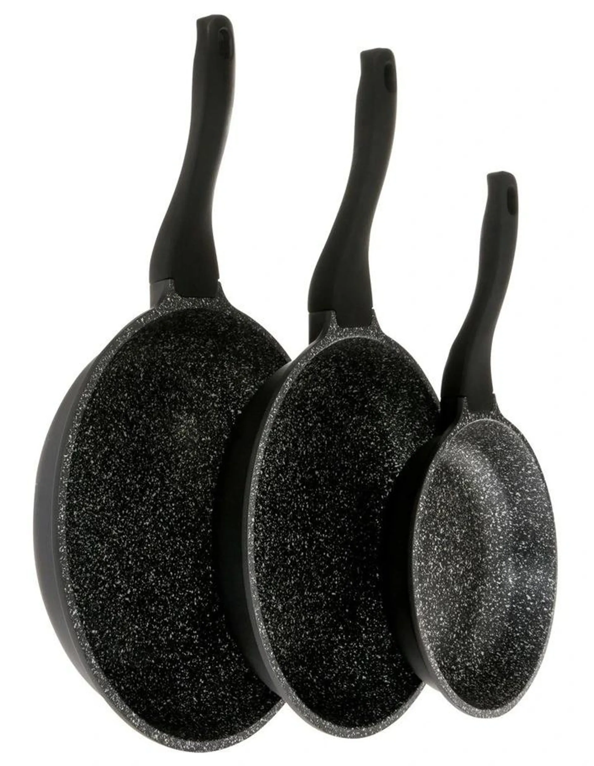 Classic Non-Stick Triple Pack Frypan 20cm/24cm/28cm in Black