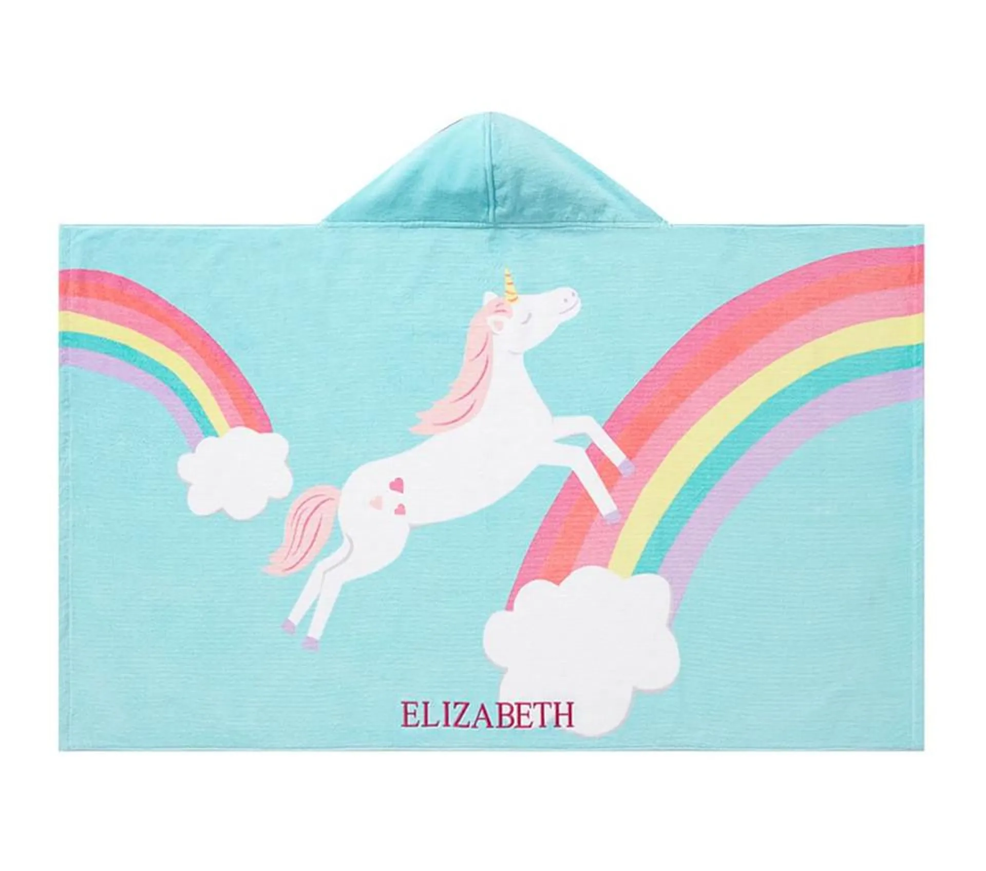 Unicorn Rainbow Kids Beach Wrap