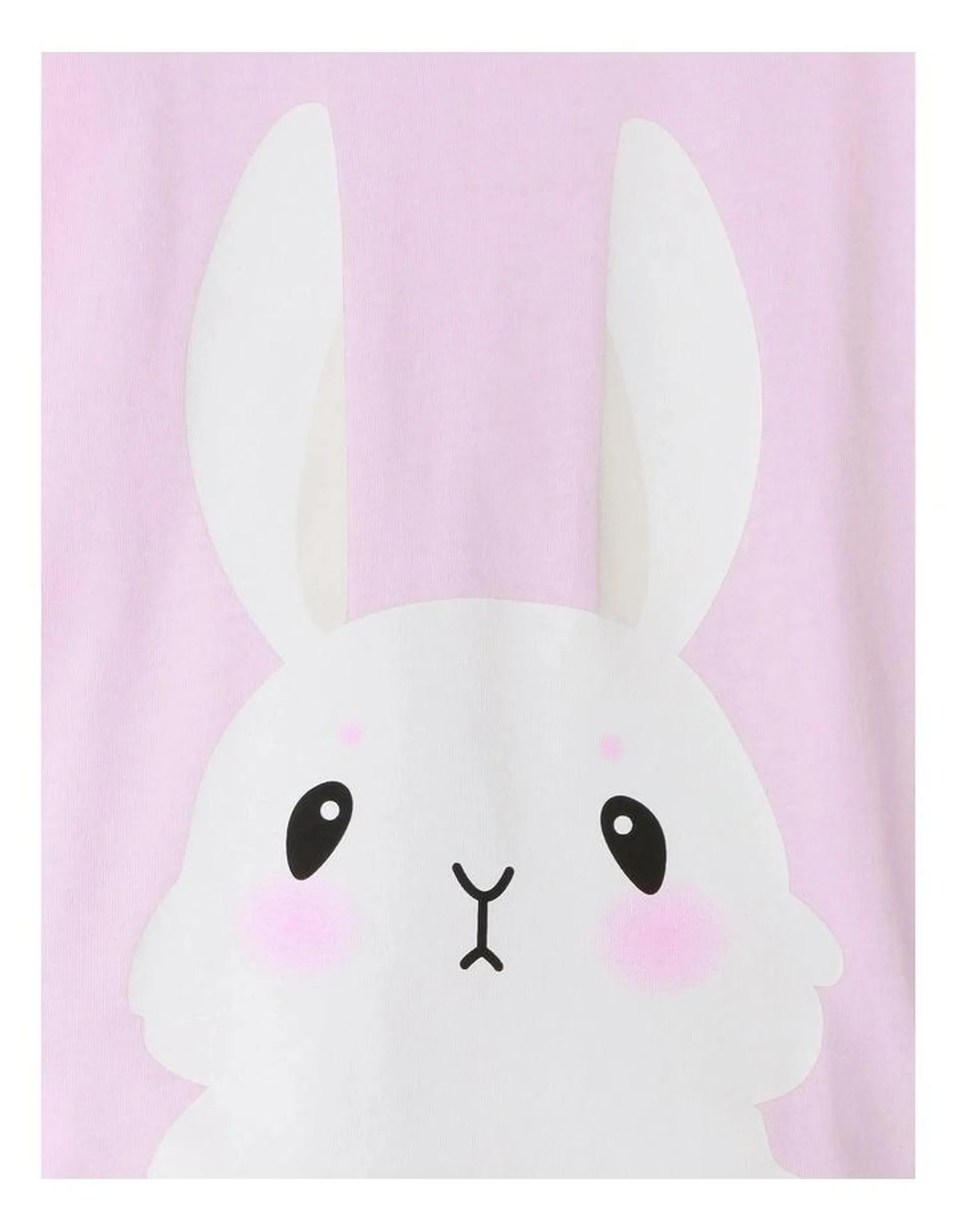 Essential Bunny Pyjama Set (3-8 Years) in Light Pink