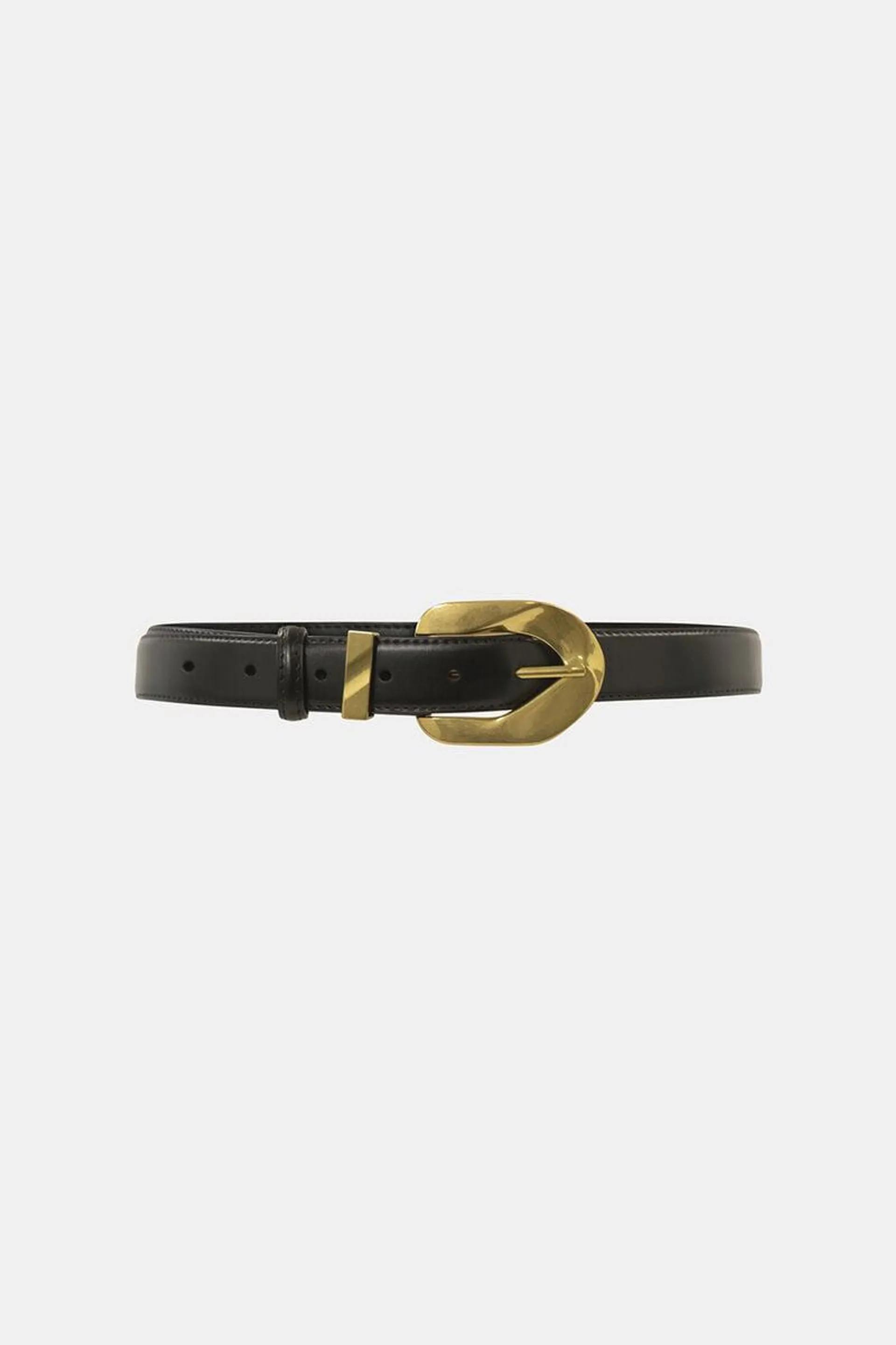 eve belt in black gold