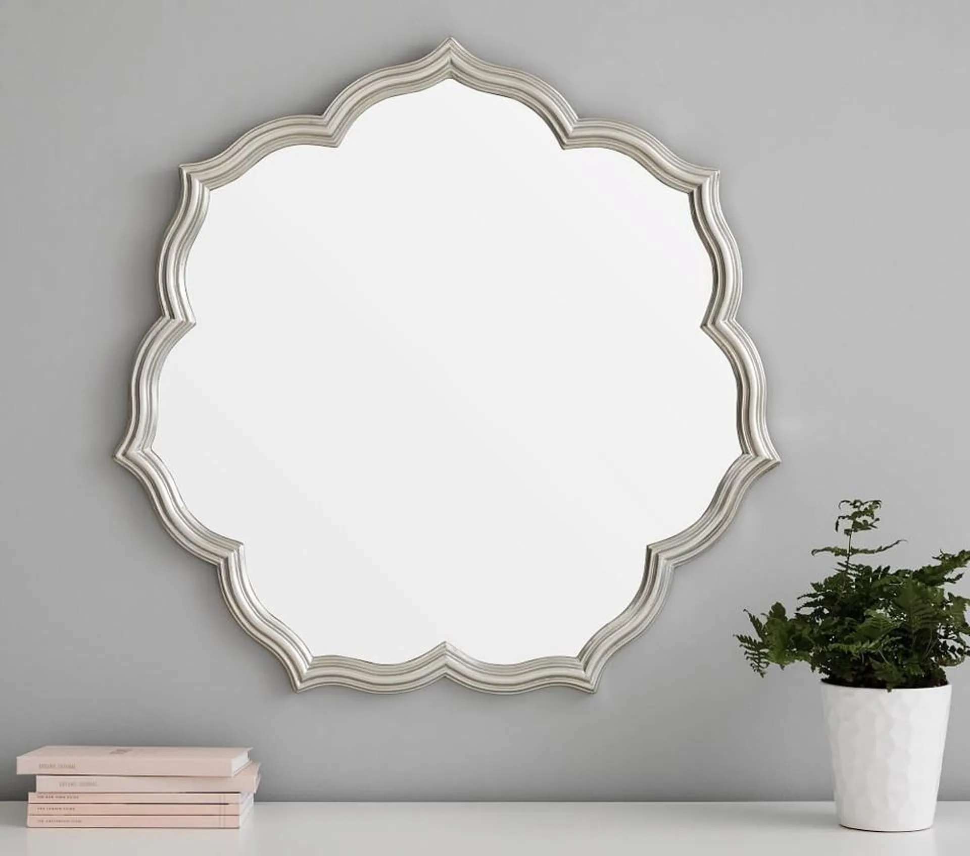 Silverleaf Petal Mirror