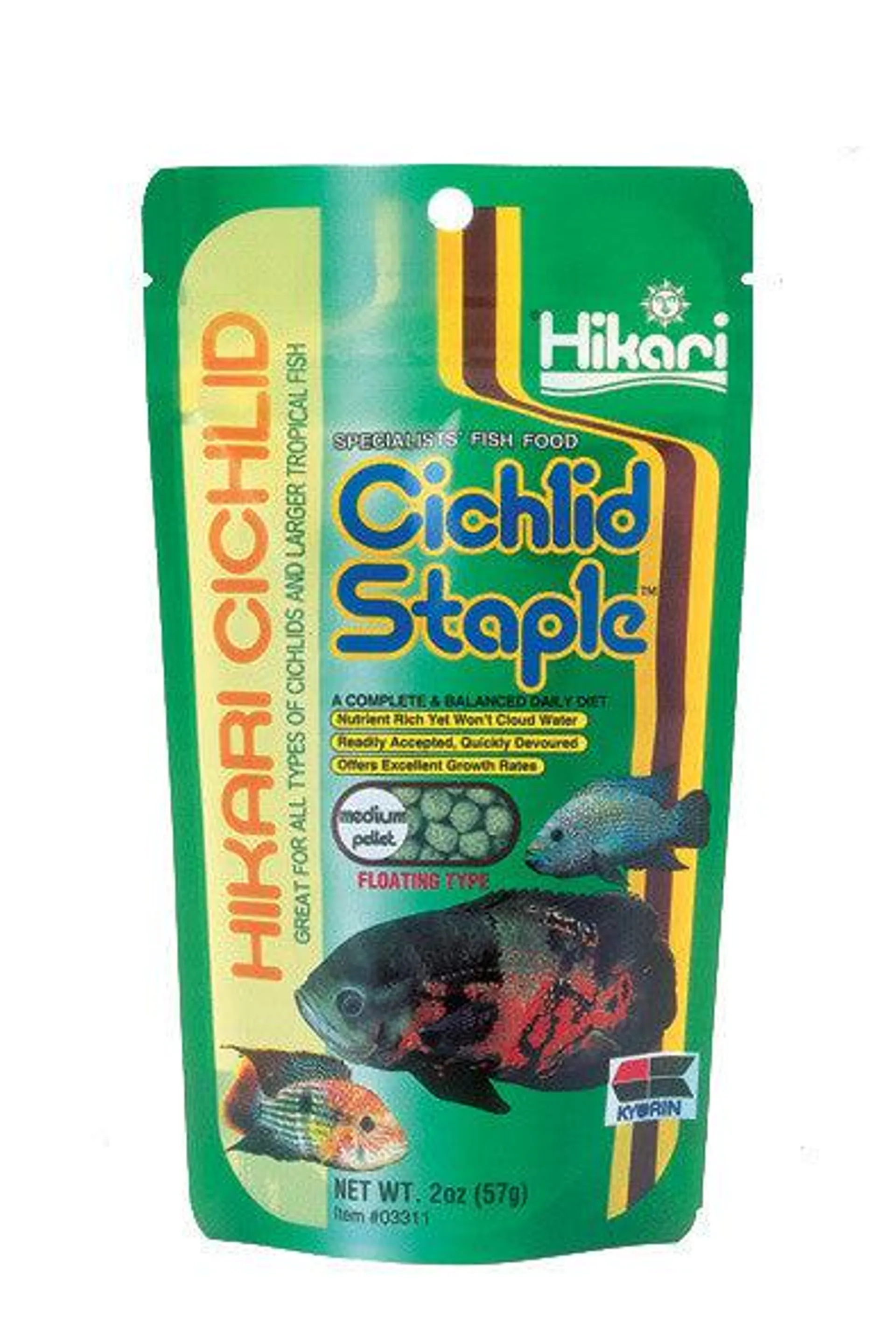 Hikari - Cichlid Staple - Medium Pellet (250g)