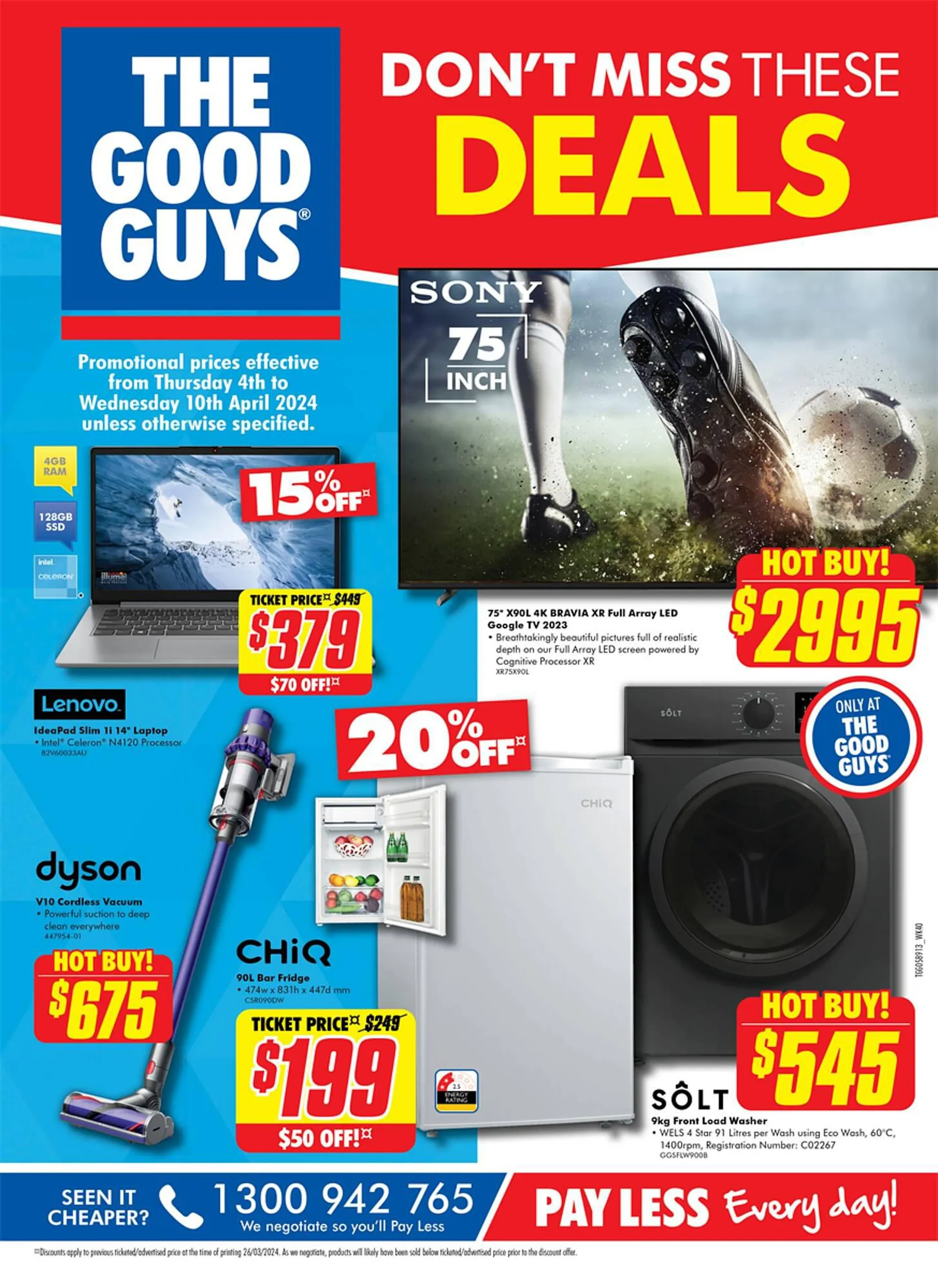 The Good Guys catalogue - Catalogue valid from 3 April to 10 April 2024 - page 1