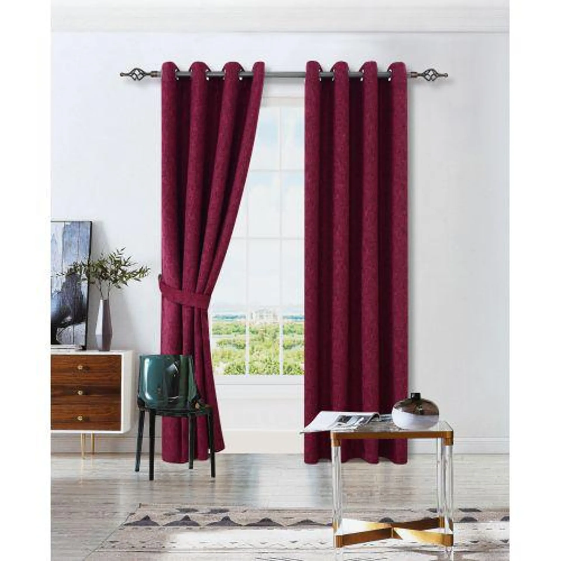 Valencia Eyelet Blockout Curtains 3 Colours