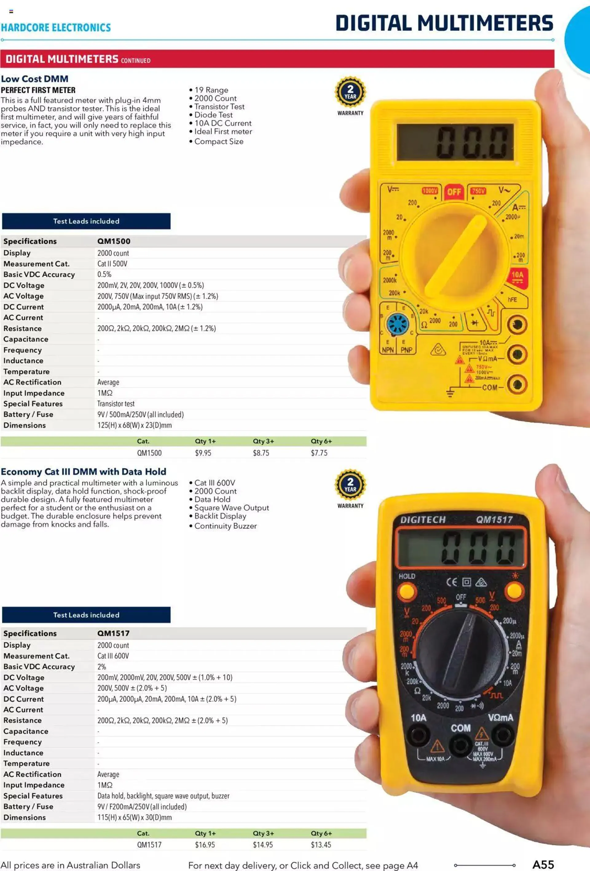 Jaycar Engineering And Scientific Catalogue Back - Catalogue valid from 27 October to 31 January 2024 - page 55