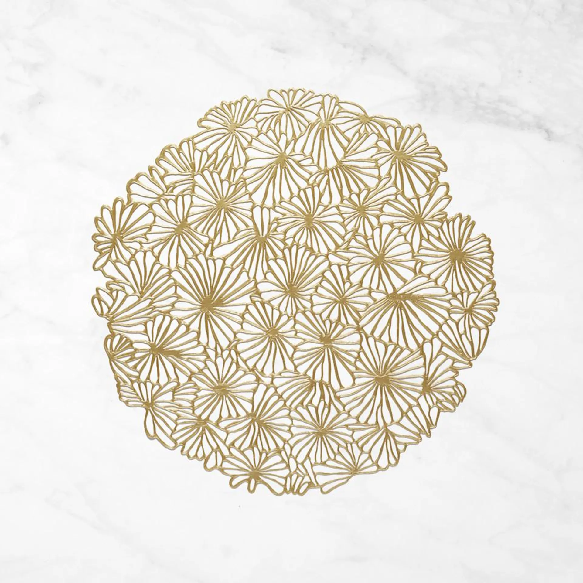 Chilewich Daisy Round Placemat, Gilded