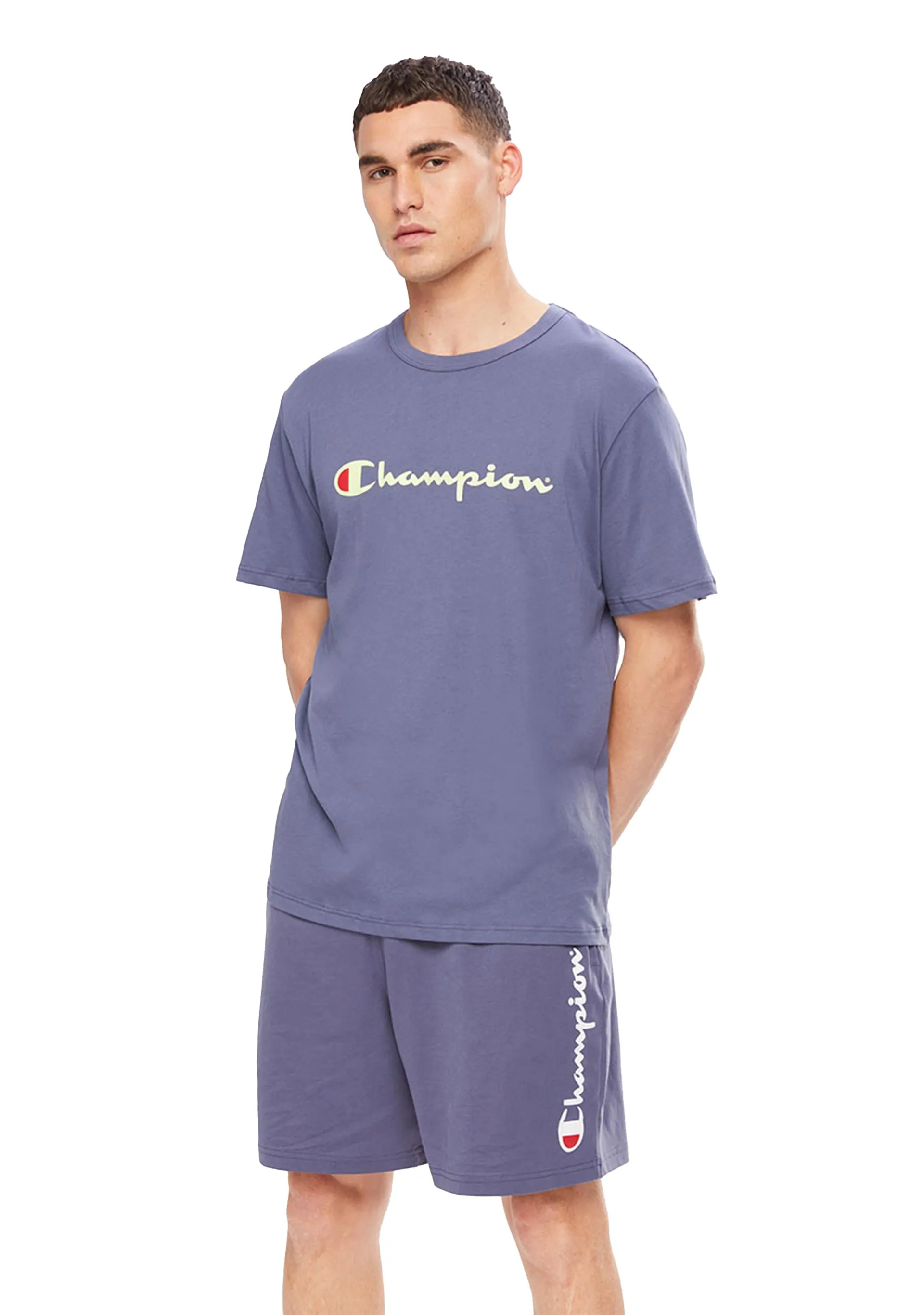 Champion Script Short Sleeve Tee Mens AXQPN PCL