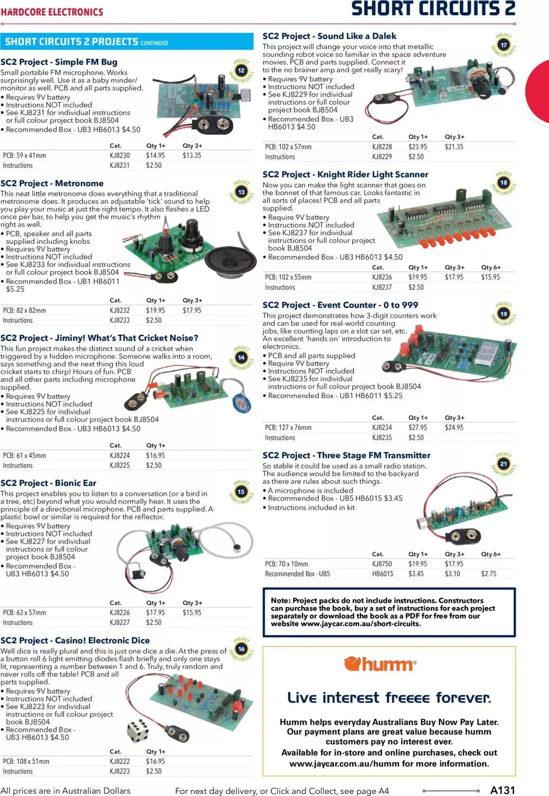 Jaycar Engineering And Scientific Catalogue Back - Catalogue valid from 27 October to 31 January 2024 - page 131