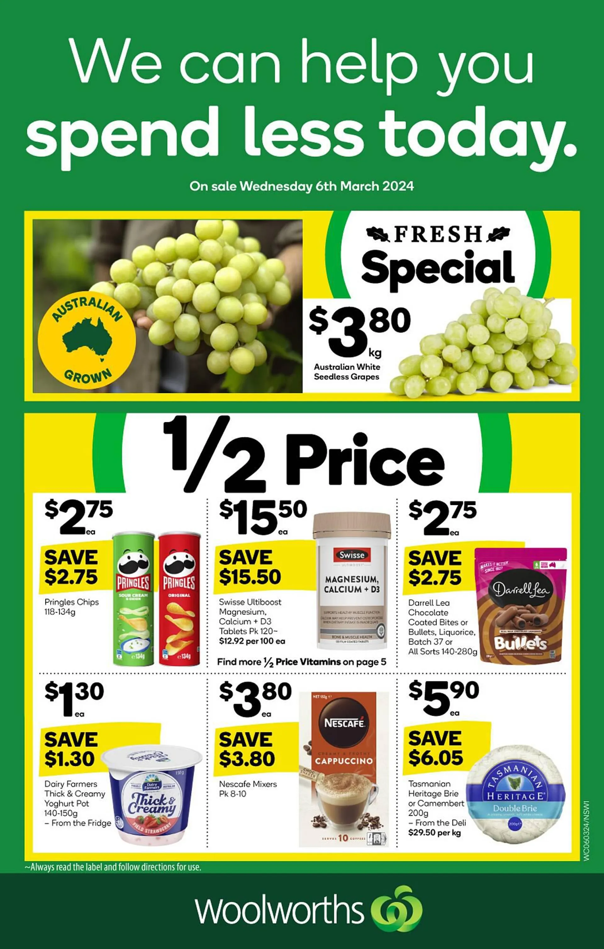 Woolworths catalogue - Catalogue valid from 6 March to 12 March 2024 - page 1