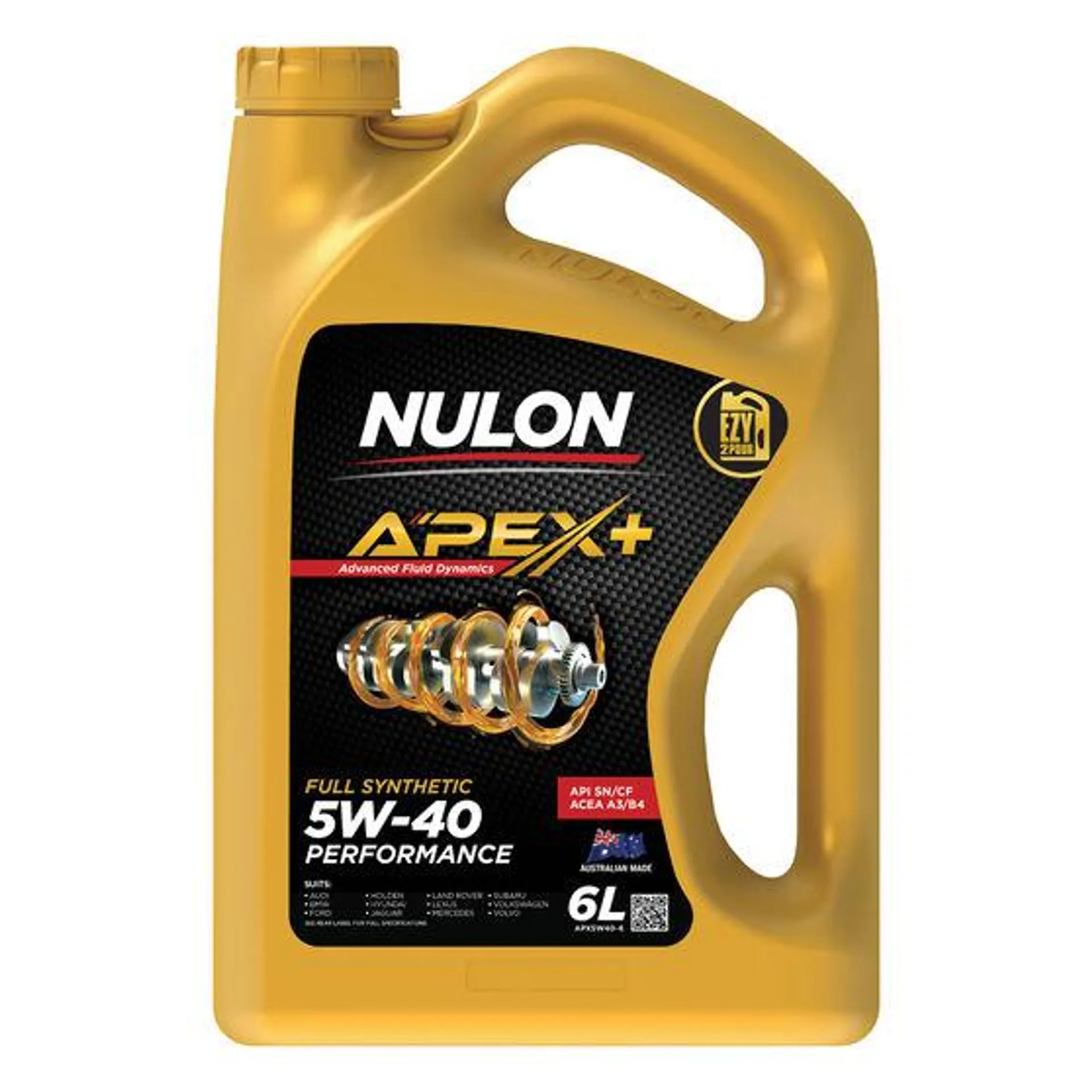 Nulon Apex+ 5W-40 Performance Engine Oil 6 Litre