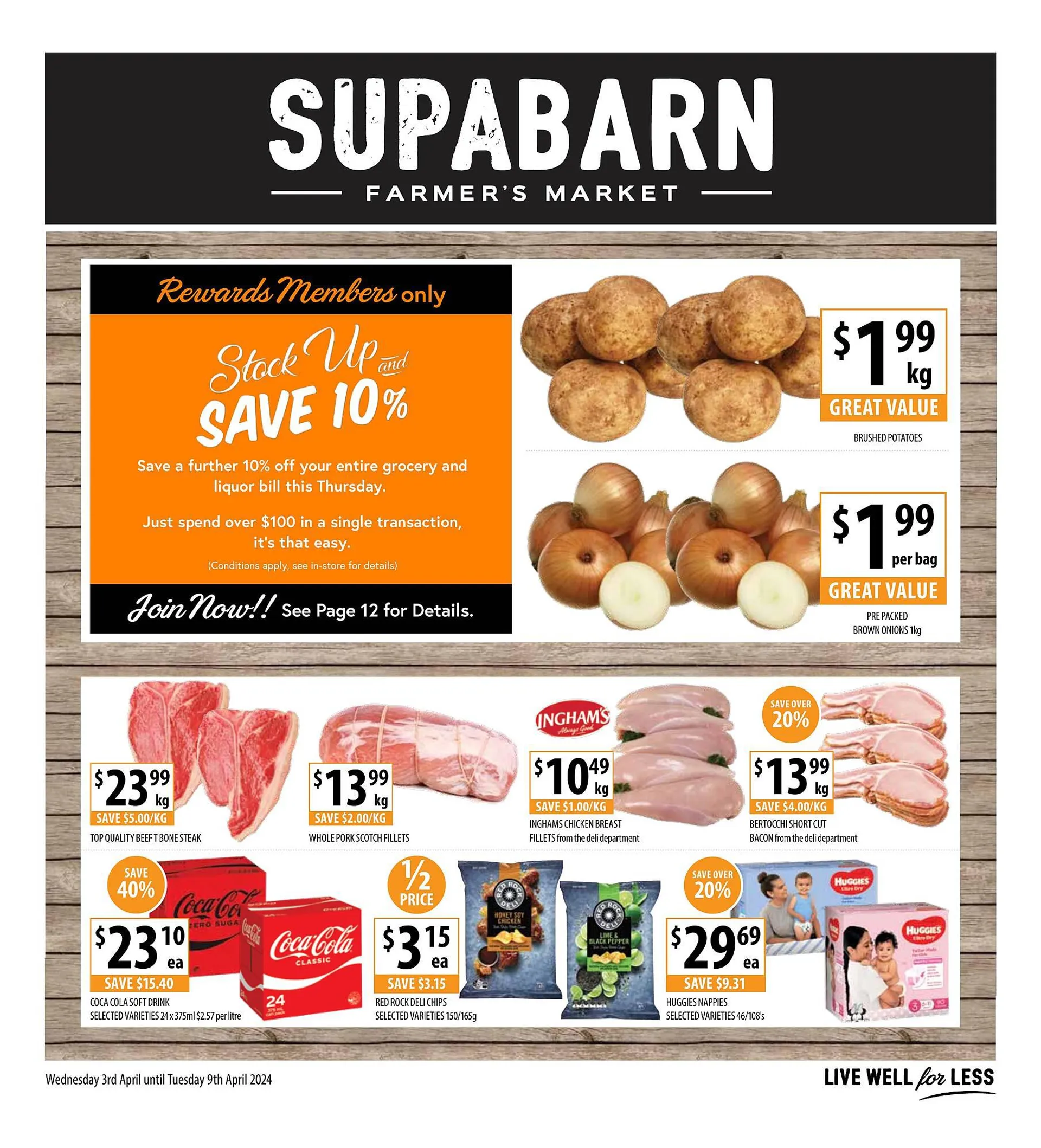 Supabarn catalogue - Catalogue valid from 3 April to 9 April 2024 - page 1
